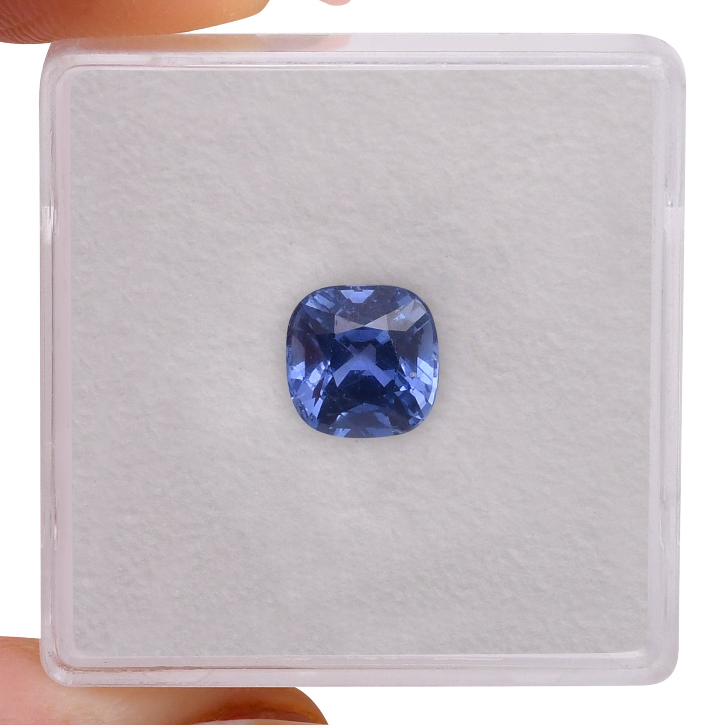2,13 Karat blauer Kissen-Saphir (GIA)