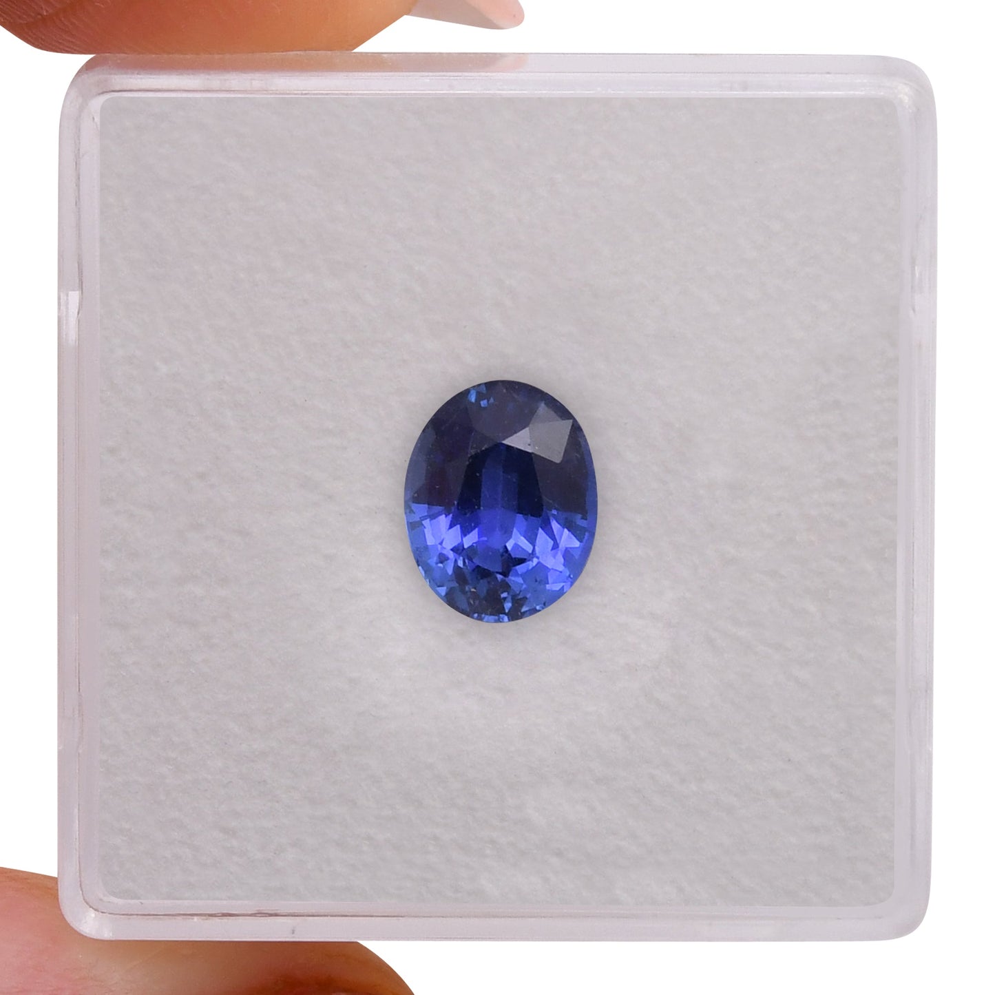 1,88 Karat blauer ovaler Saphir (GIA)