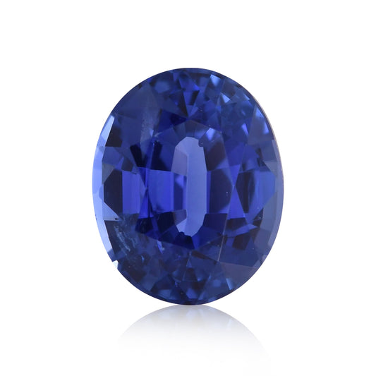 1,88 Karat blauer ovaler Saphir (GIA)
