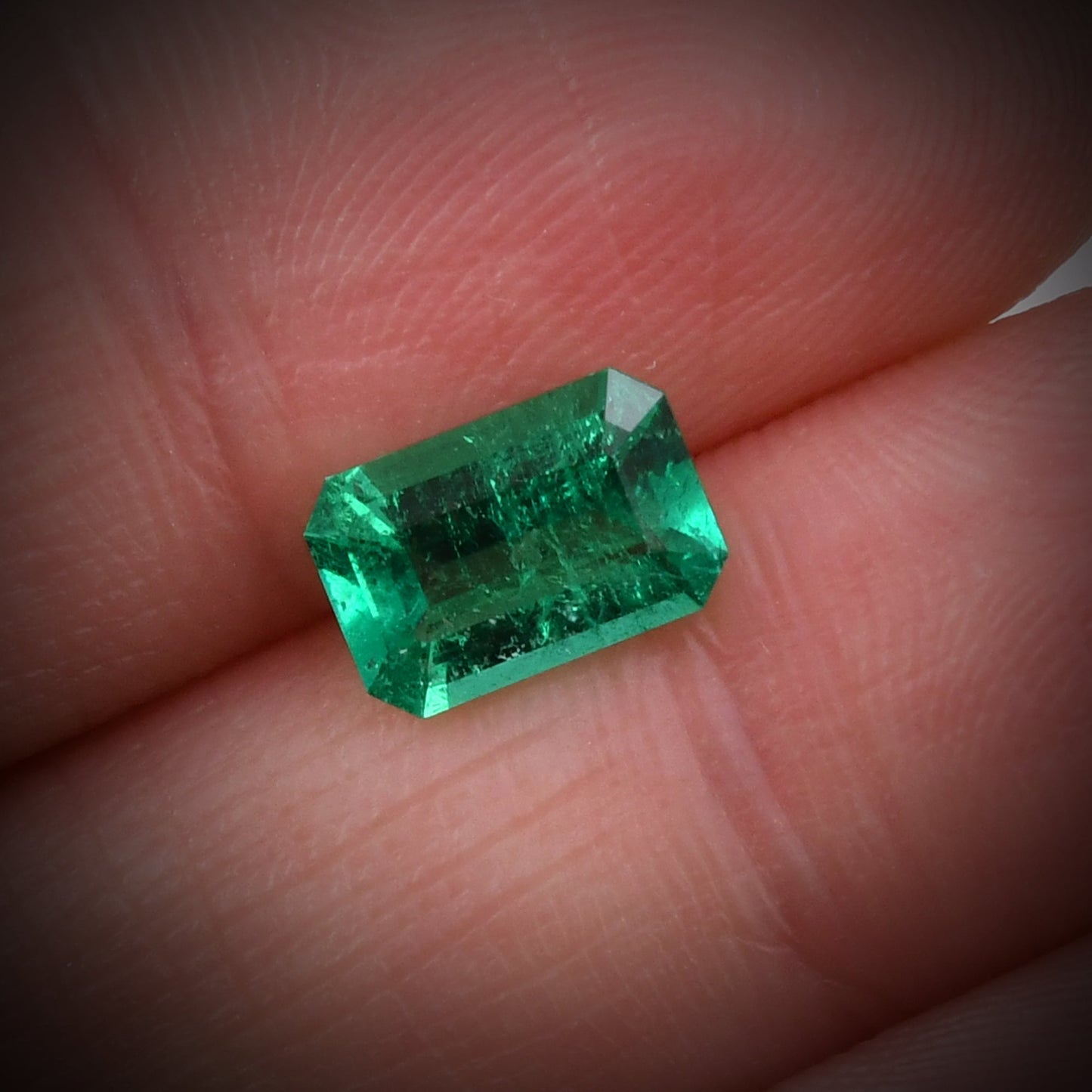 1,20 Karat Grüner kolumbianischer Smaragd Muzo Emerald CD