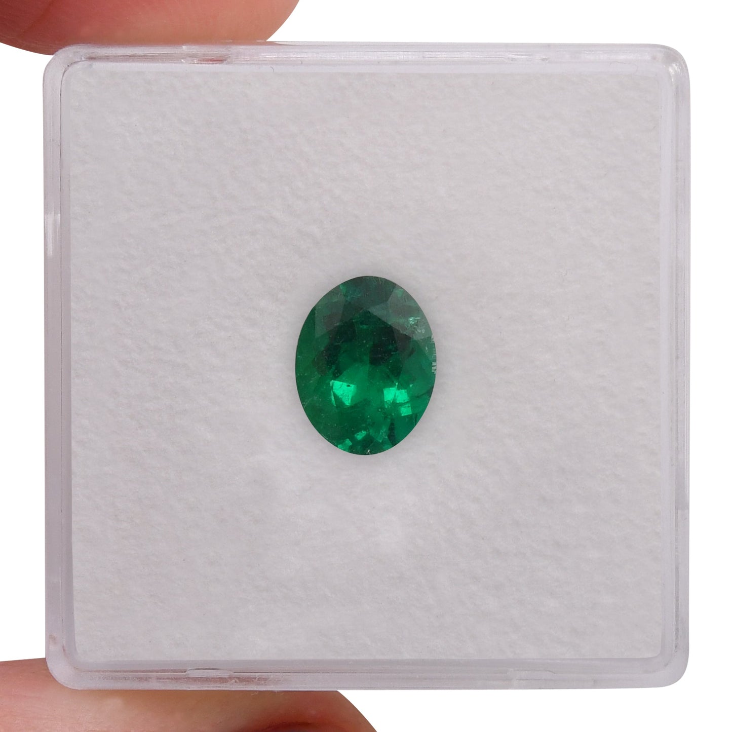 1.13 Carat Green COLOMBIAN Oval Muzo Emerald CD