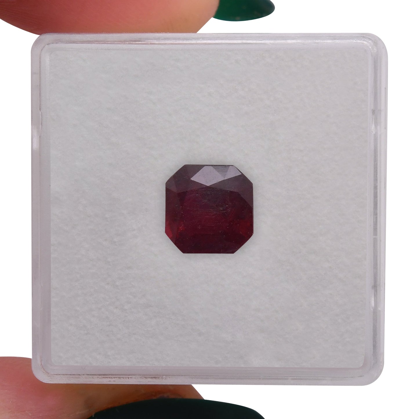1,91 Karat roter burmesischer Smaragd-Rubin GRS
