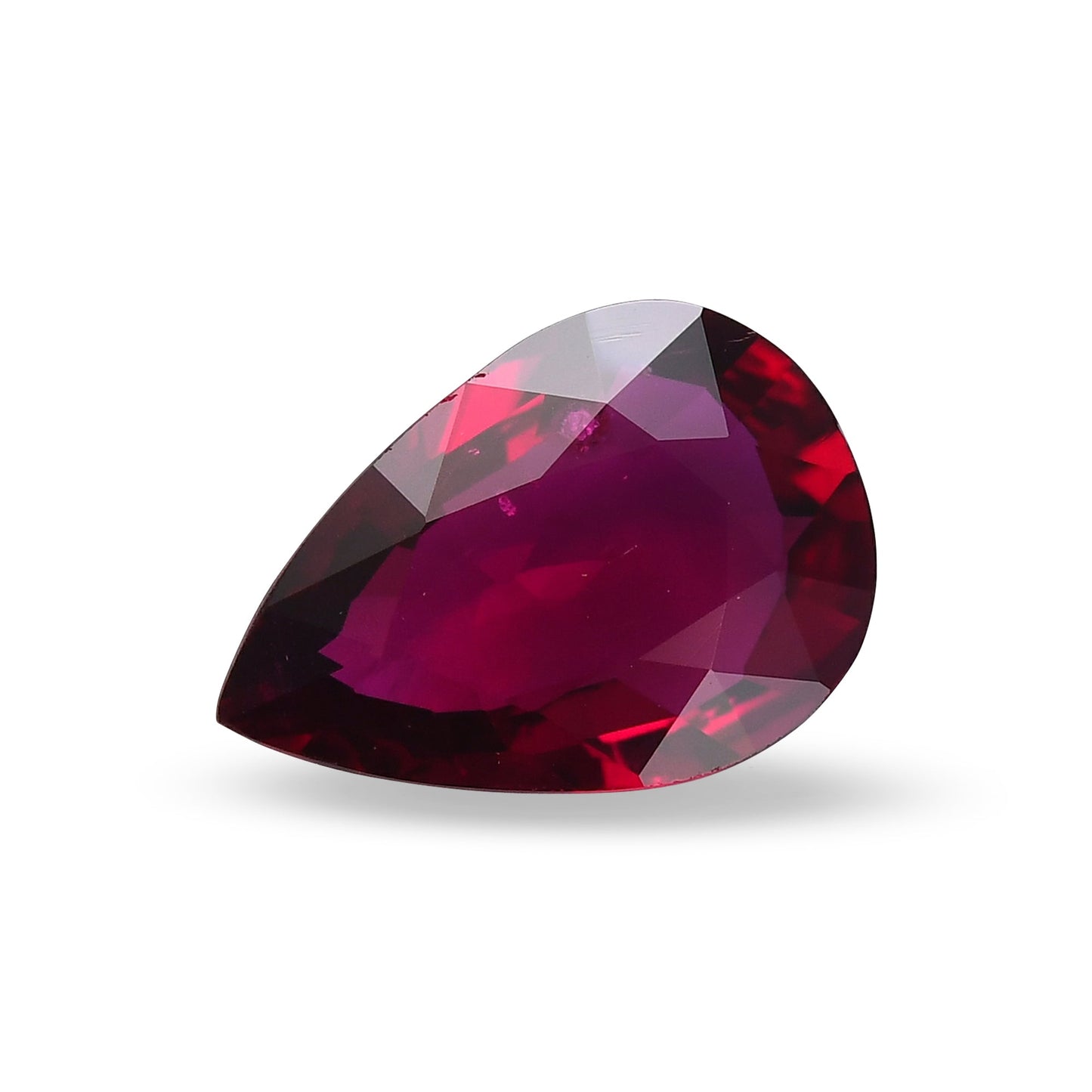 1.19 Carat Red MOZAMBIQUE Pear Ruby GRS