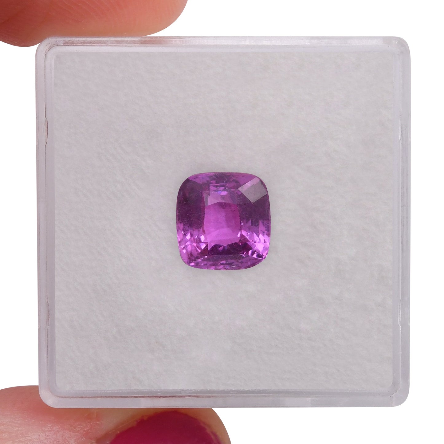 2.51 Carat Pink MADAGASCAR Cushion Sapphire