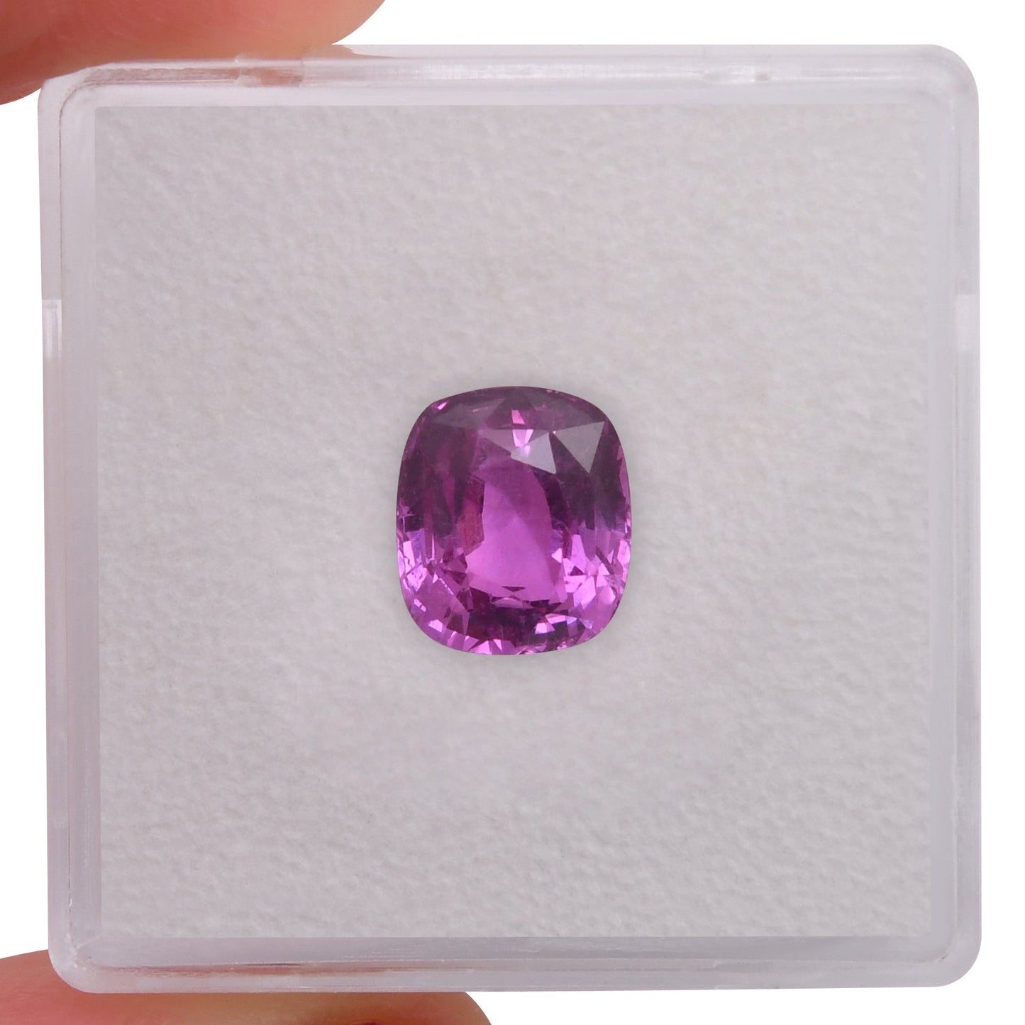 2,52 Karat rosafarbener MADAGASKAR-Kissen-Saphir