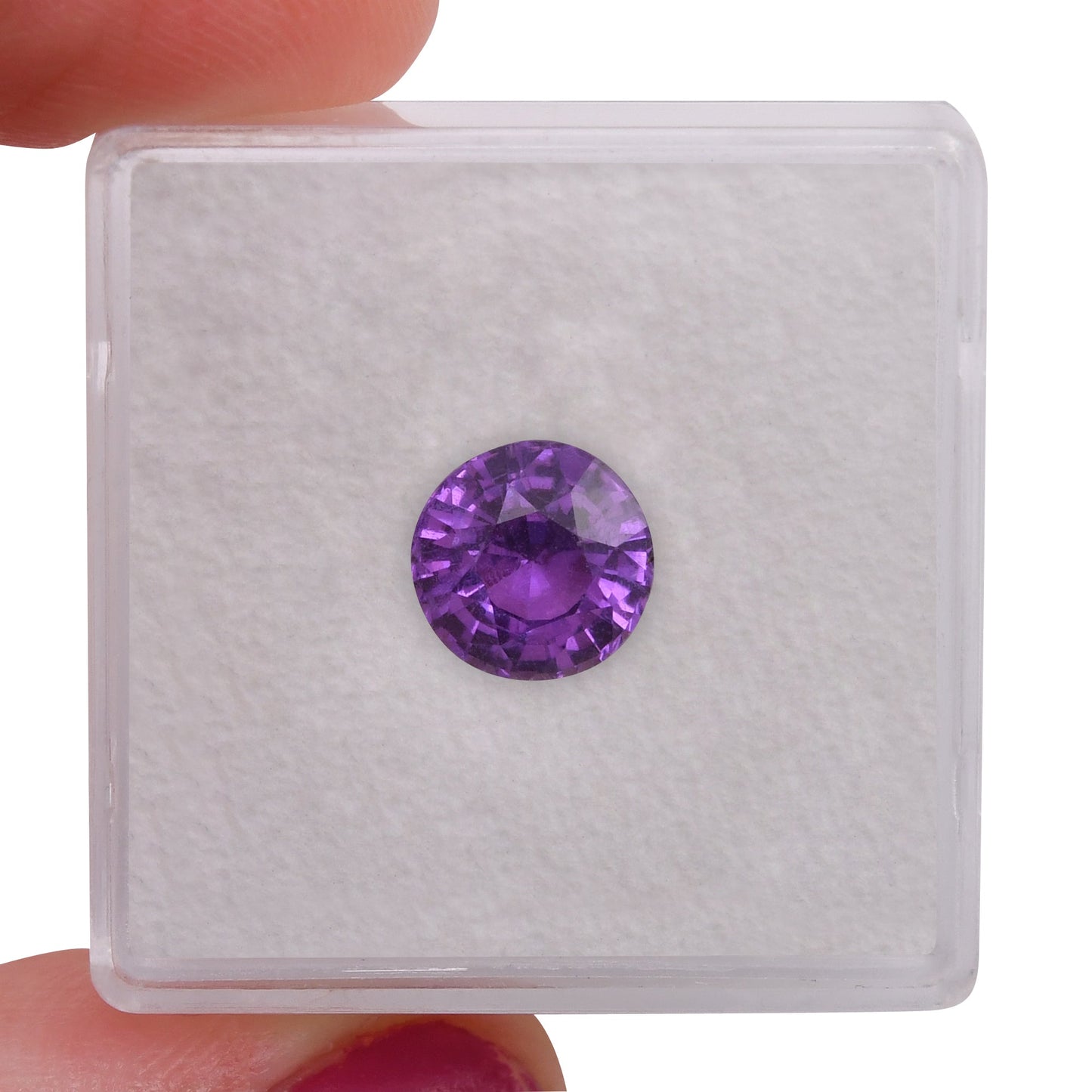 2,23 Karat violetter runder Saphir aus Madagaskar