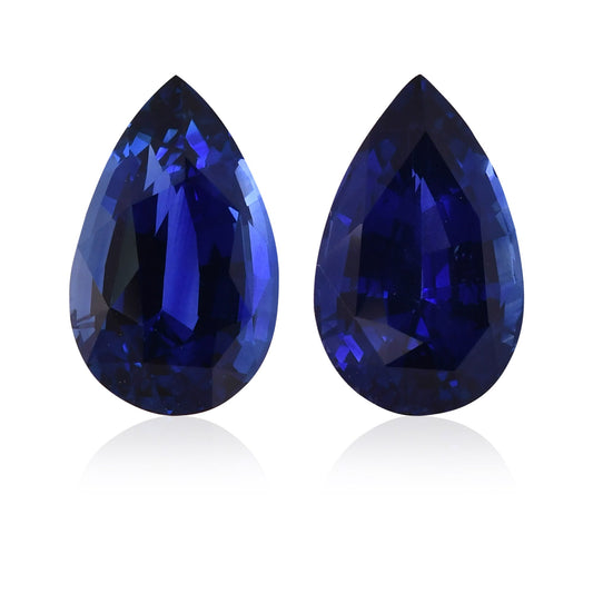 8,49 Karat blauer birnenförmiger Saphir aus Sri Lanka (CD)