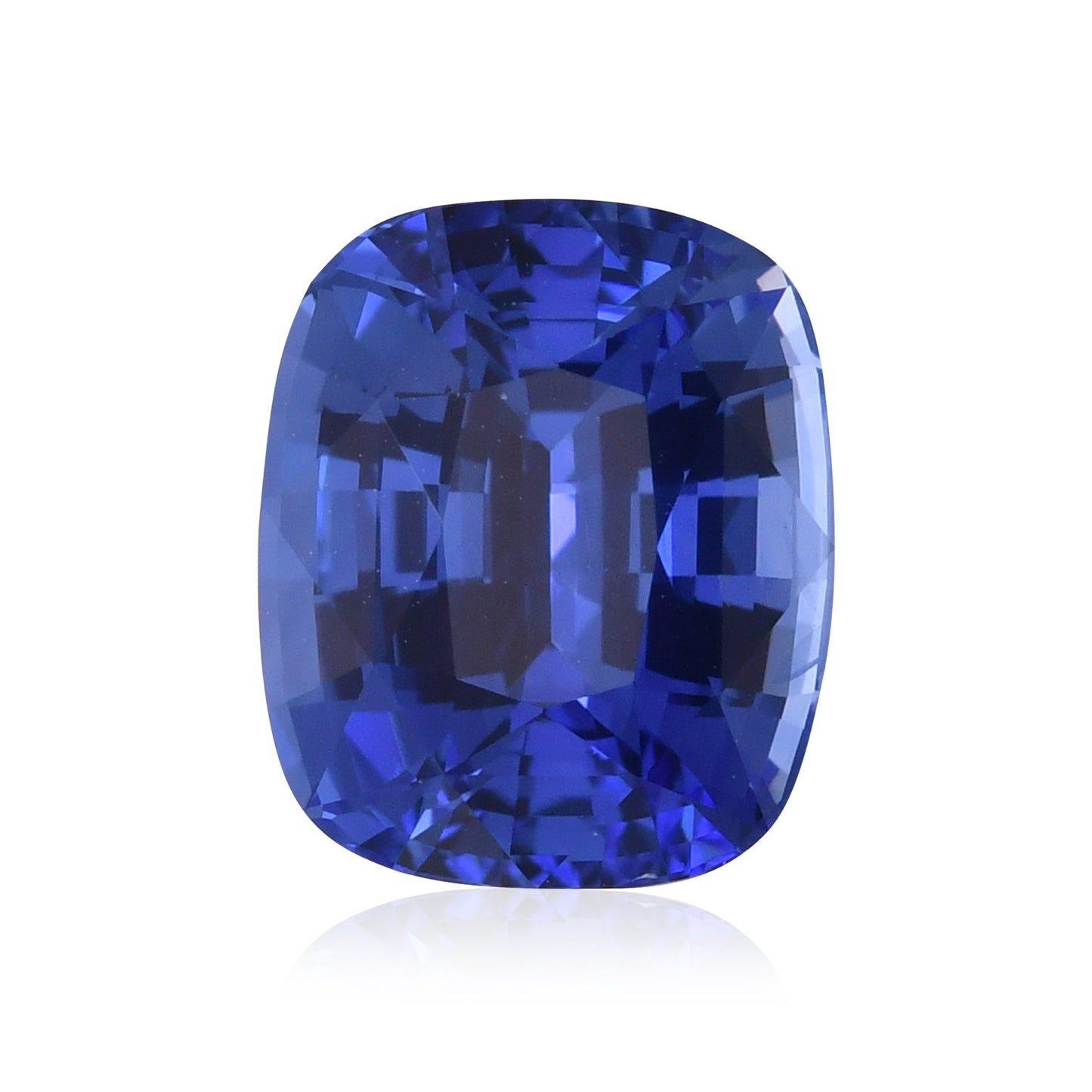 4,08 Karat blauer sri-lankischer Kissen-Saphir CD