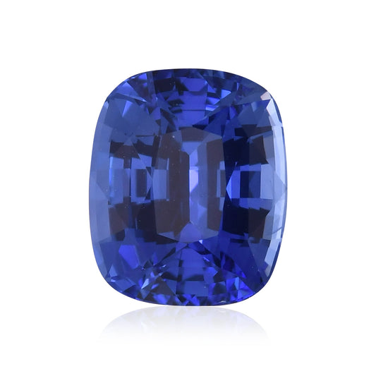 4,08 Karat blauer sri-lankischer Kissen-Saphir CD