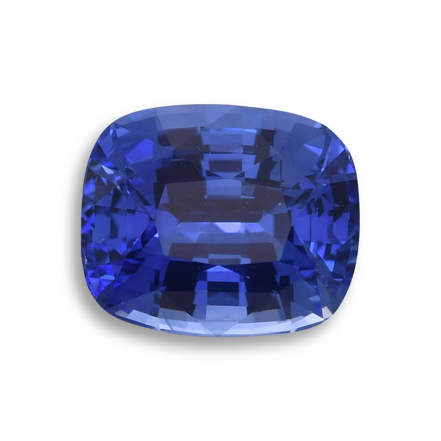4,08 Karat blauer sri-lankischer Kissen-Saphir CD
