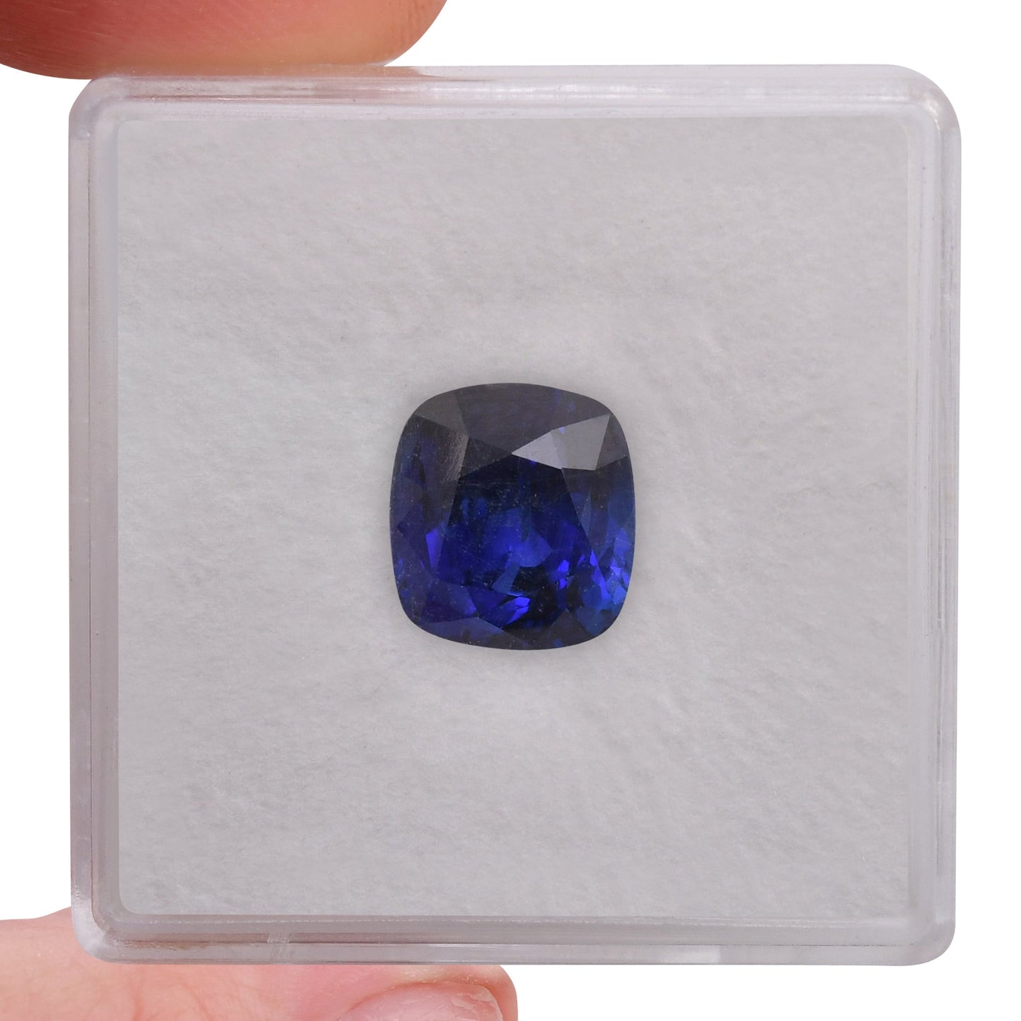 4,03 Karat blauer MADAGASCAR Kissenförmiger Saphir GRS
