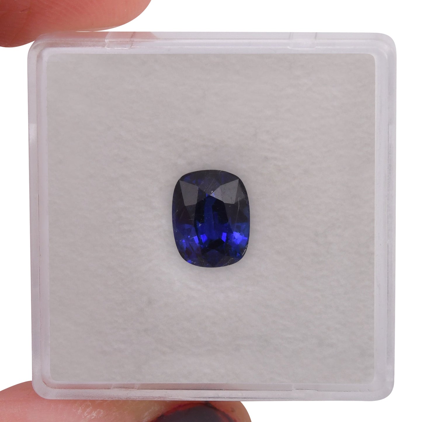 1,76 Karat blauer Kissen-Saphir aus Sri Lanka