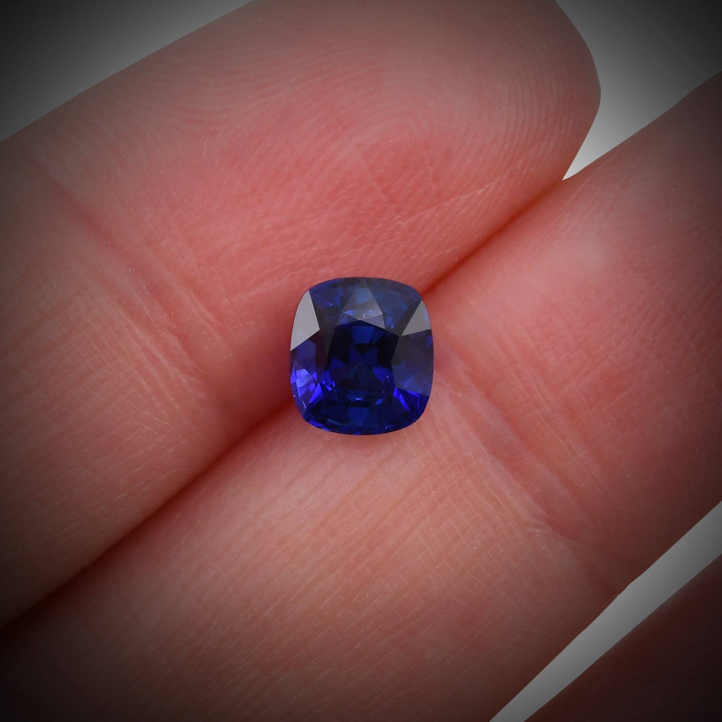 1.50 Carat Blue SRI LANKAN Cushion Sapphire