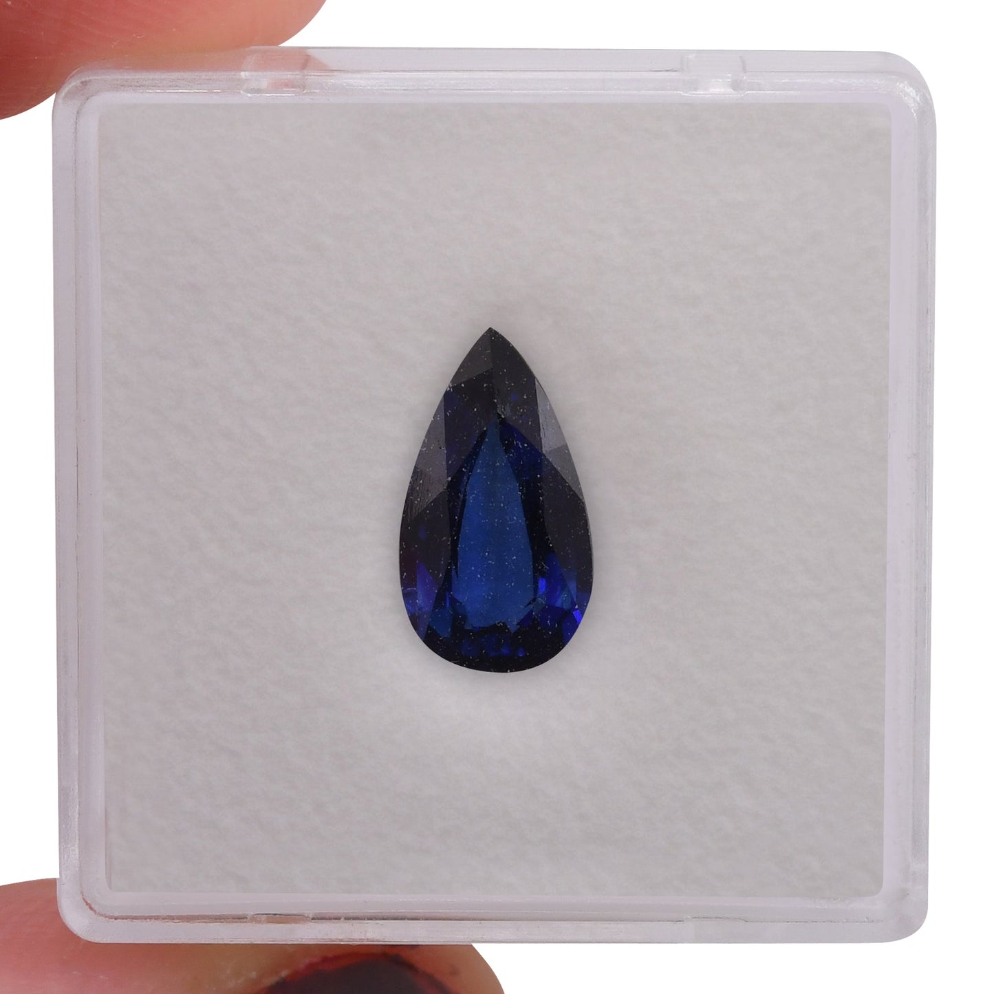 1,88 Karat blauer birnenförmiger Saphir aus Sri Lanka