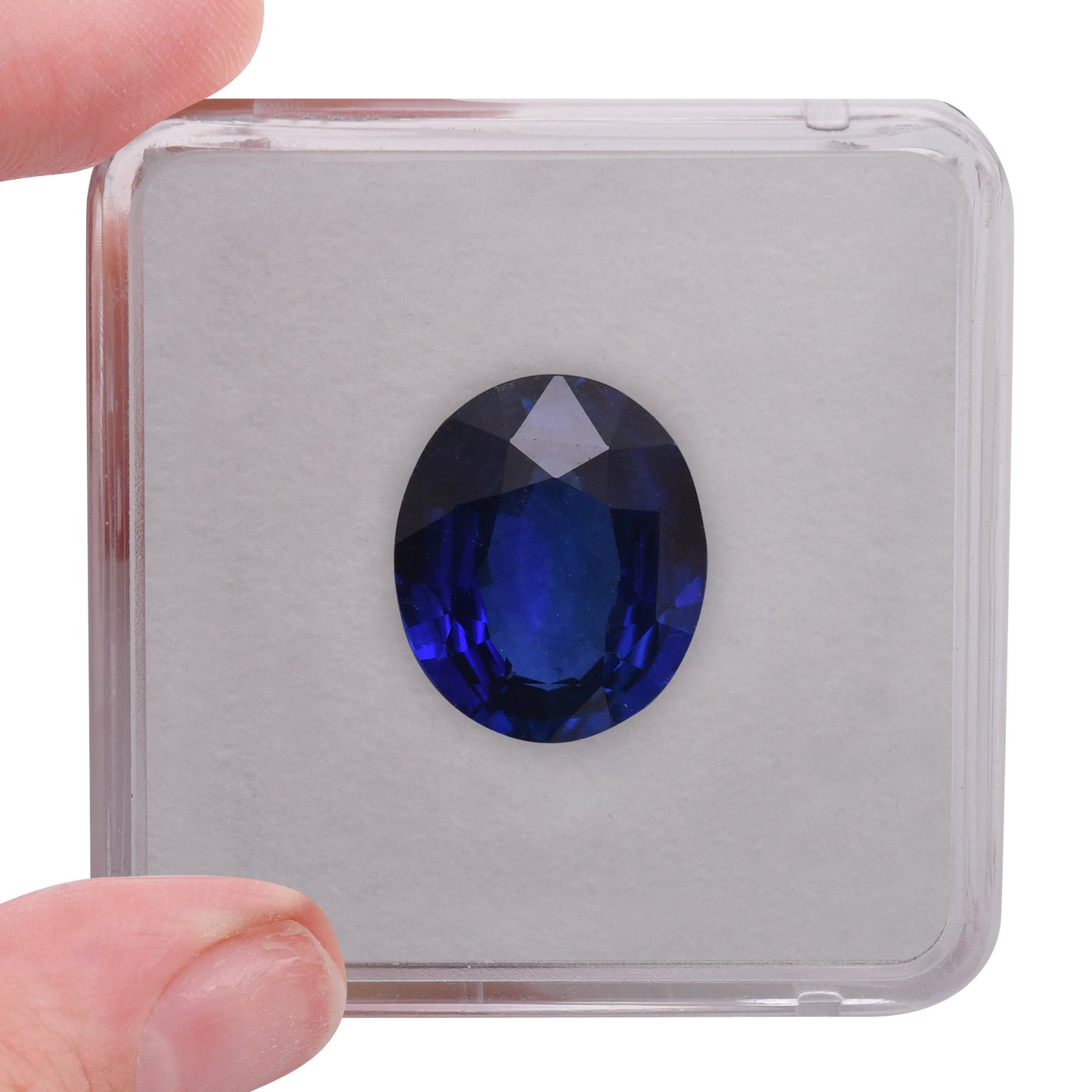 10,03 Karat blauer ovaler Saphir aus Sri Lanka (CD)