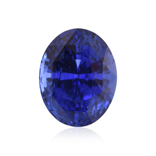 7,28 Karat blauer ovaler Saphir aus Sri Lanka (CD)