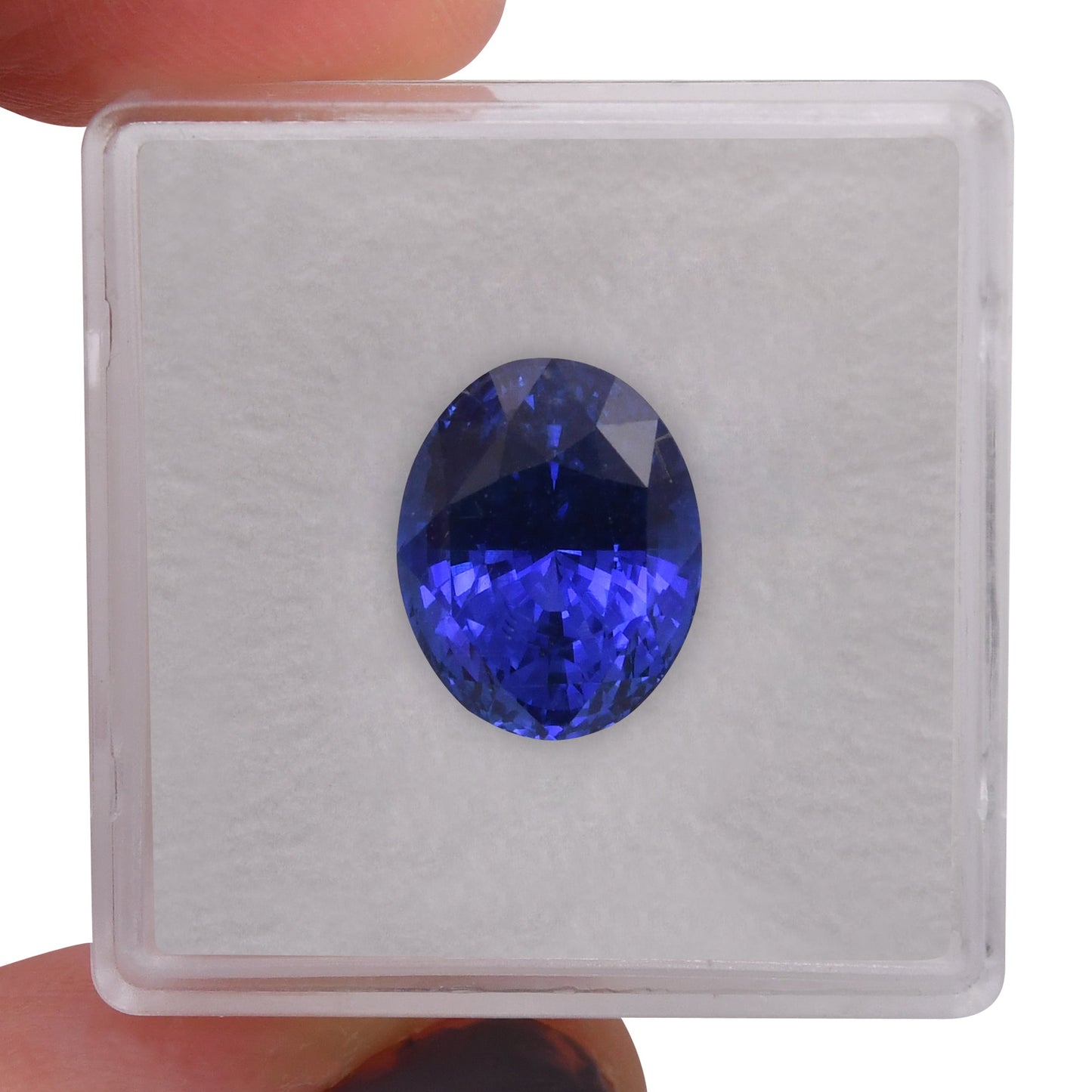 7,28 Karat blauer ovaler Saphir aus Sri Lanka (CD)