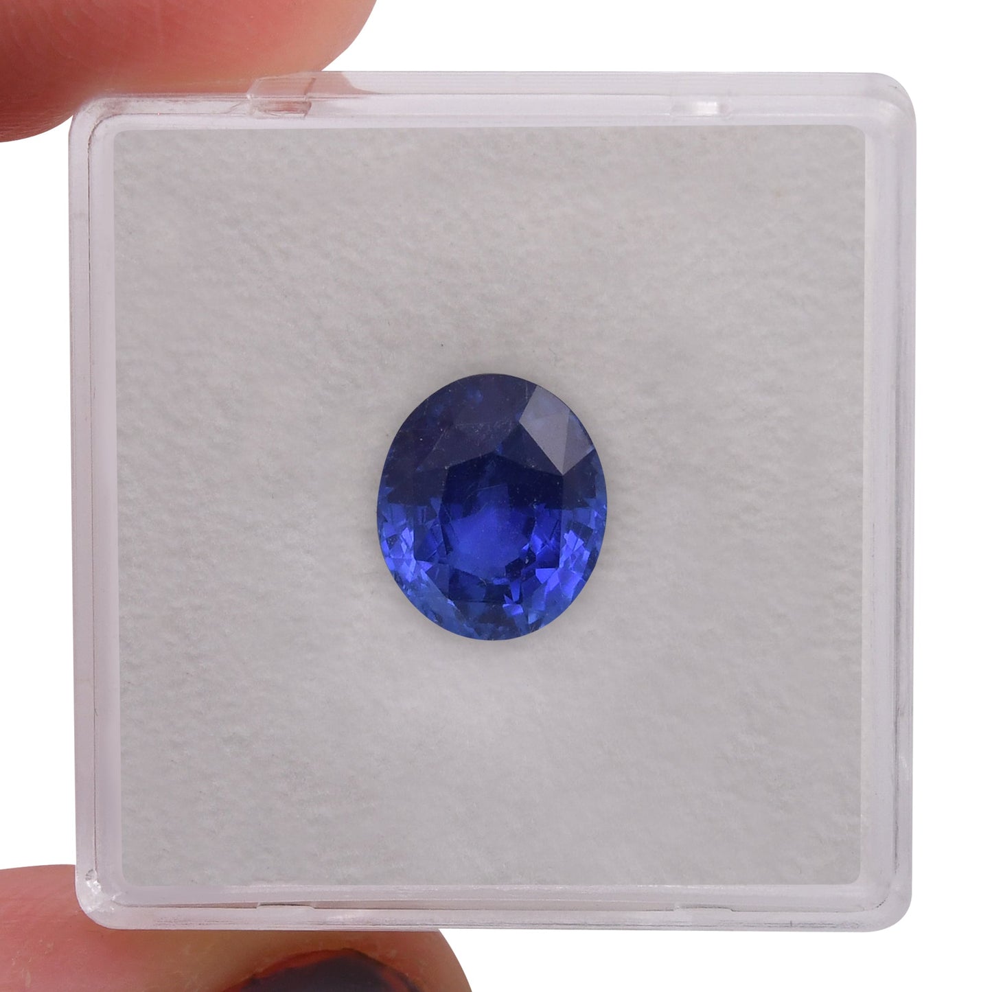 3,09 Karat blauer ovaler Saphir aus Sri Lanka (CD)