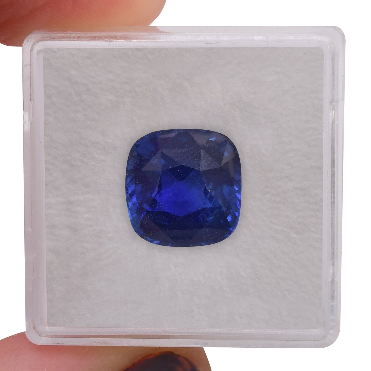 7,06 Karat blauer Kissen-Saphir aus Sri Lanka (AGL)