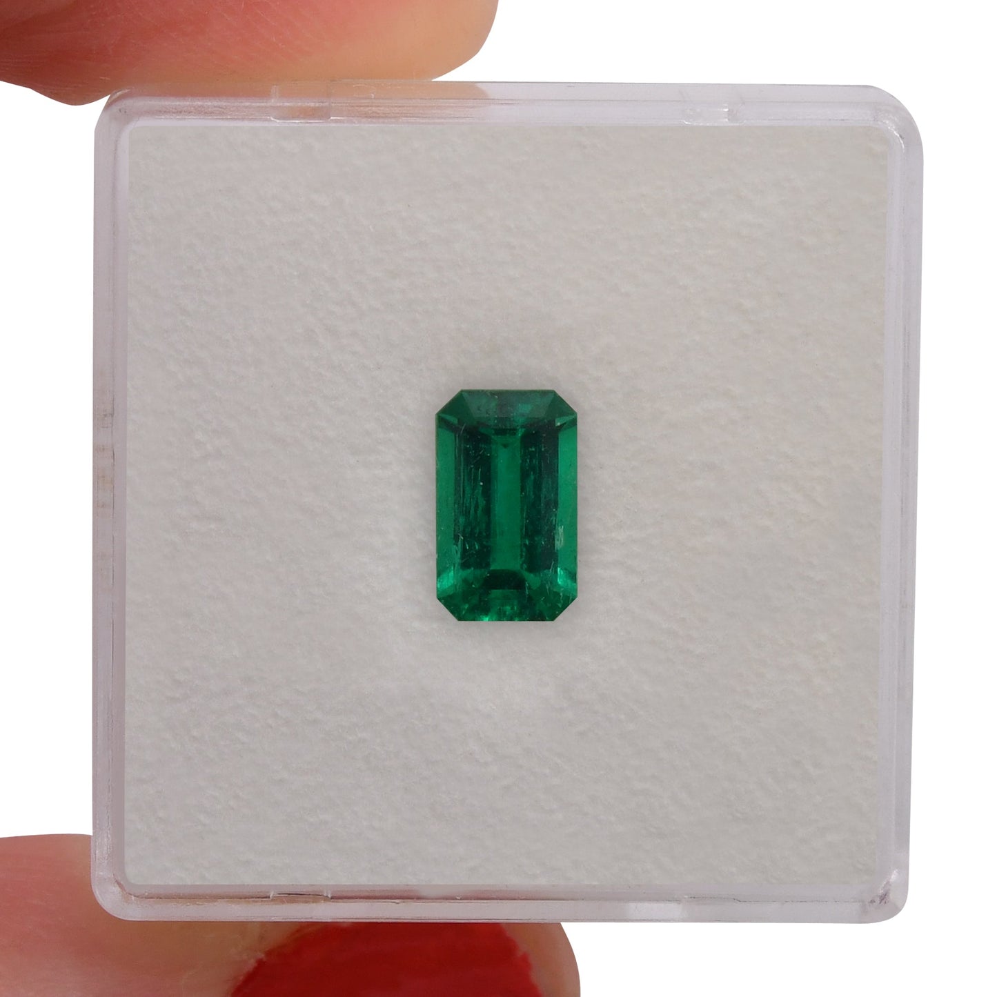 1,01 Karat Grüner kolumbianischer Smaragd Muzo Emerald CD
