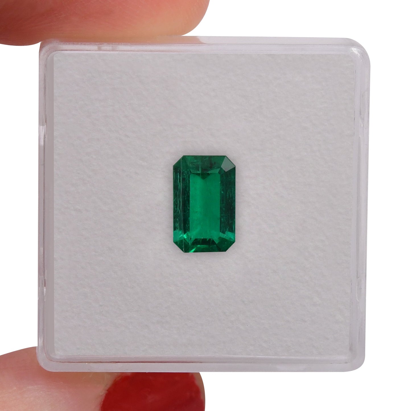 1,01 Karat Grüner kolumbianischer Smaragd Muzo Emerald CD