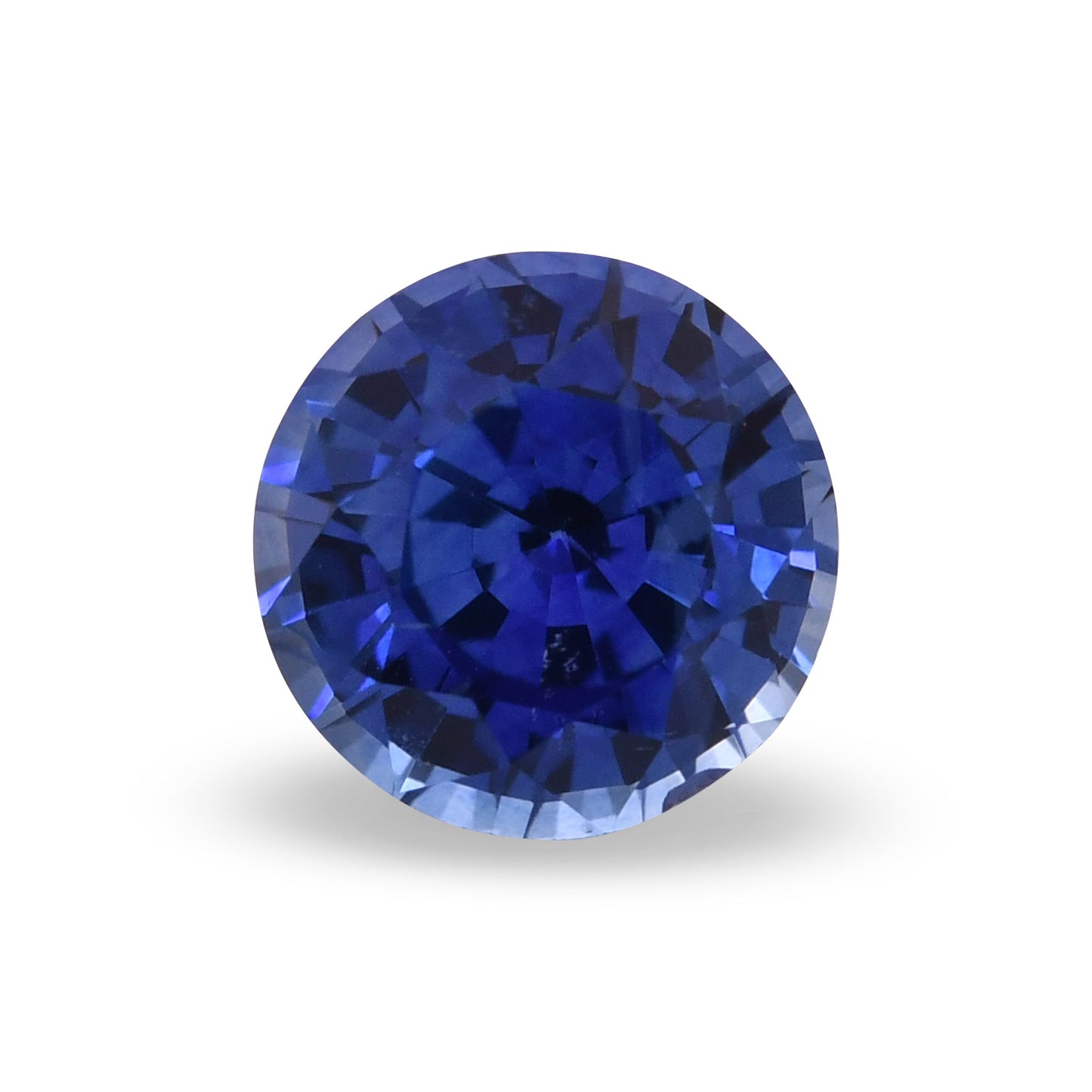 1,09 Karat blauer runder Saphir aus Sri Lanka