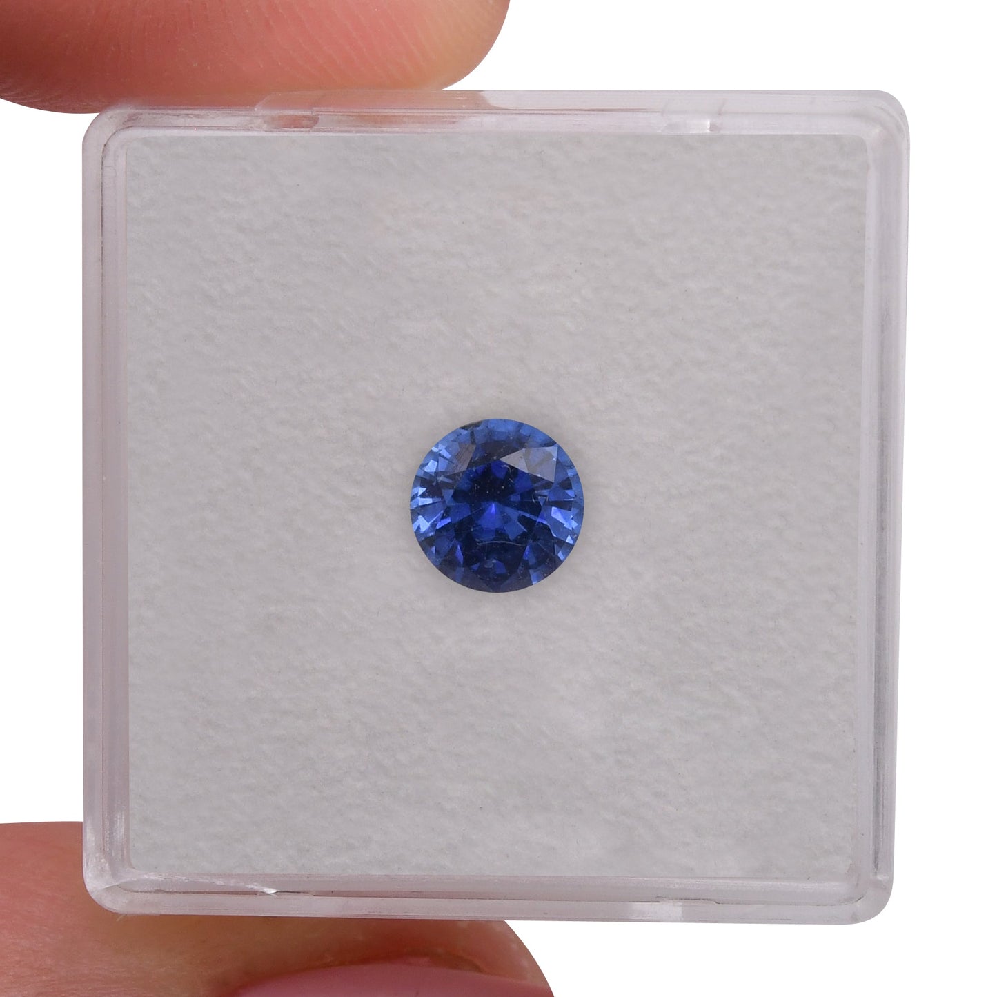 1,09 Karat blauer runder Saphir aus Sri Lanka