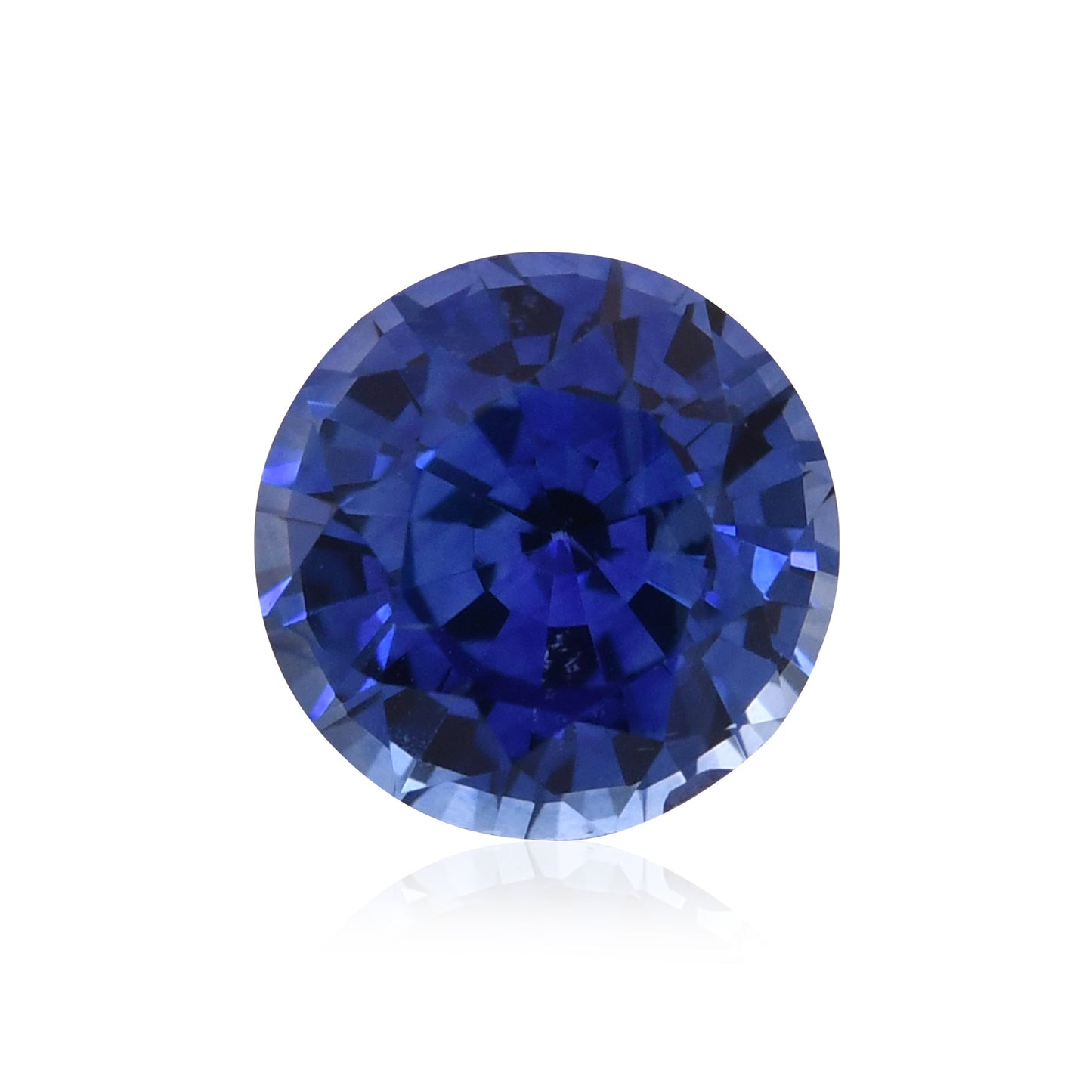 1,09 Karat blauer runder Saphir aus Sri Lanka