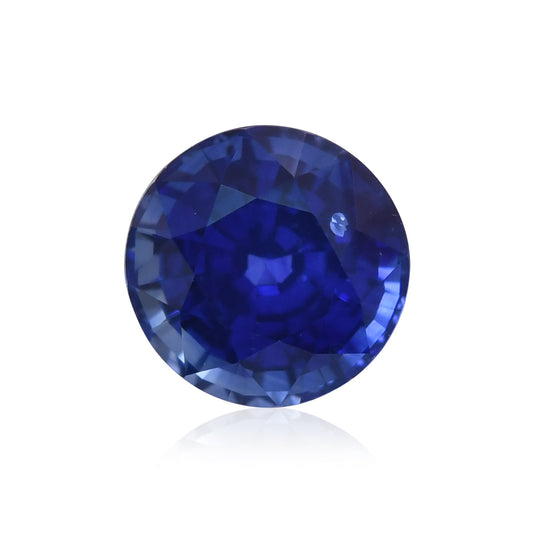1,13 Karat blauer runder Saphir aus Sri Lanka