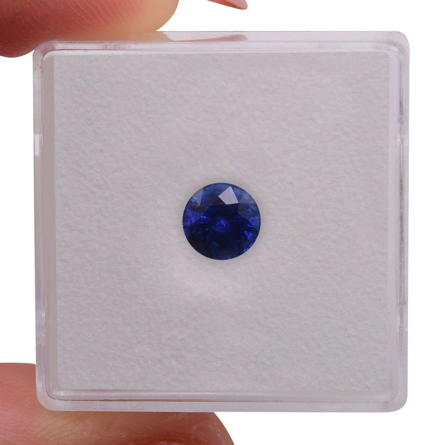 1,13 Karat blauer runder Saphir aus Sri Lanka