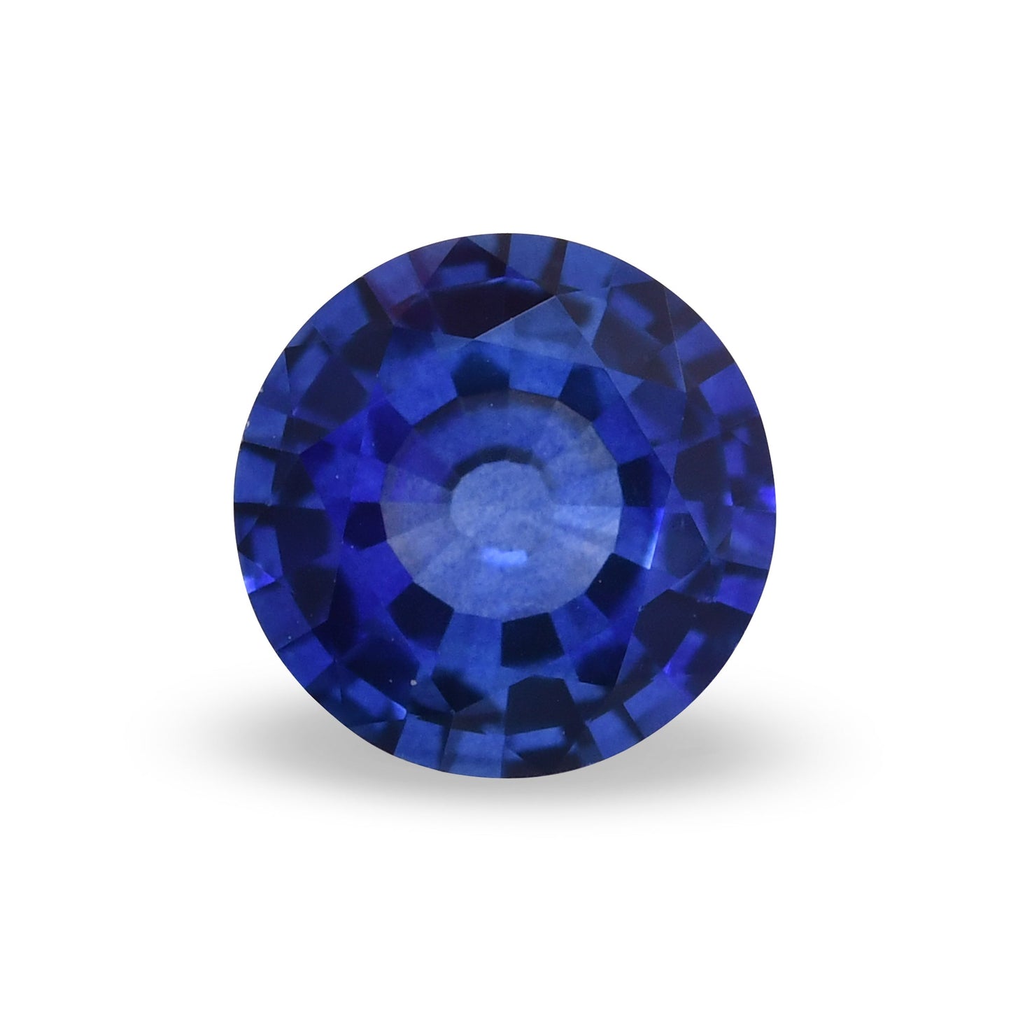 0,85 Karat blauer runder Saphir aus Sri Lanka