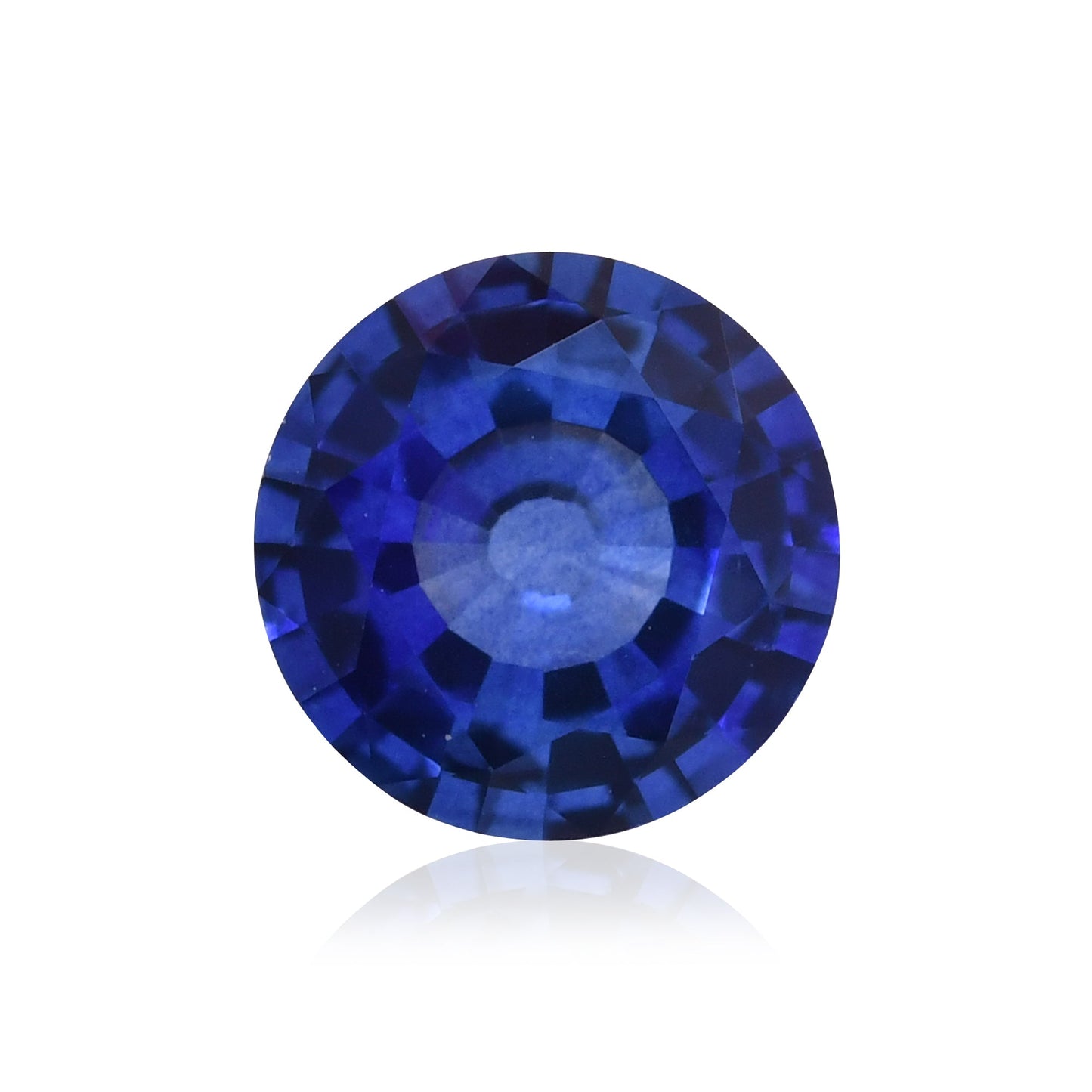 0,85 Karat blauer runder Saphir aus Sri Lanka