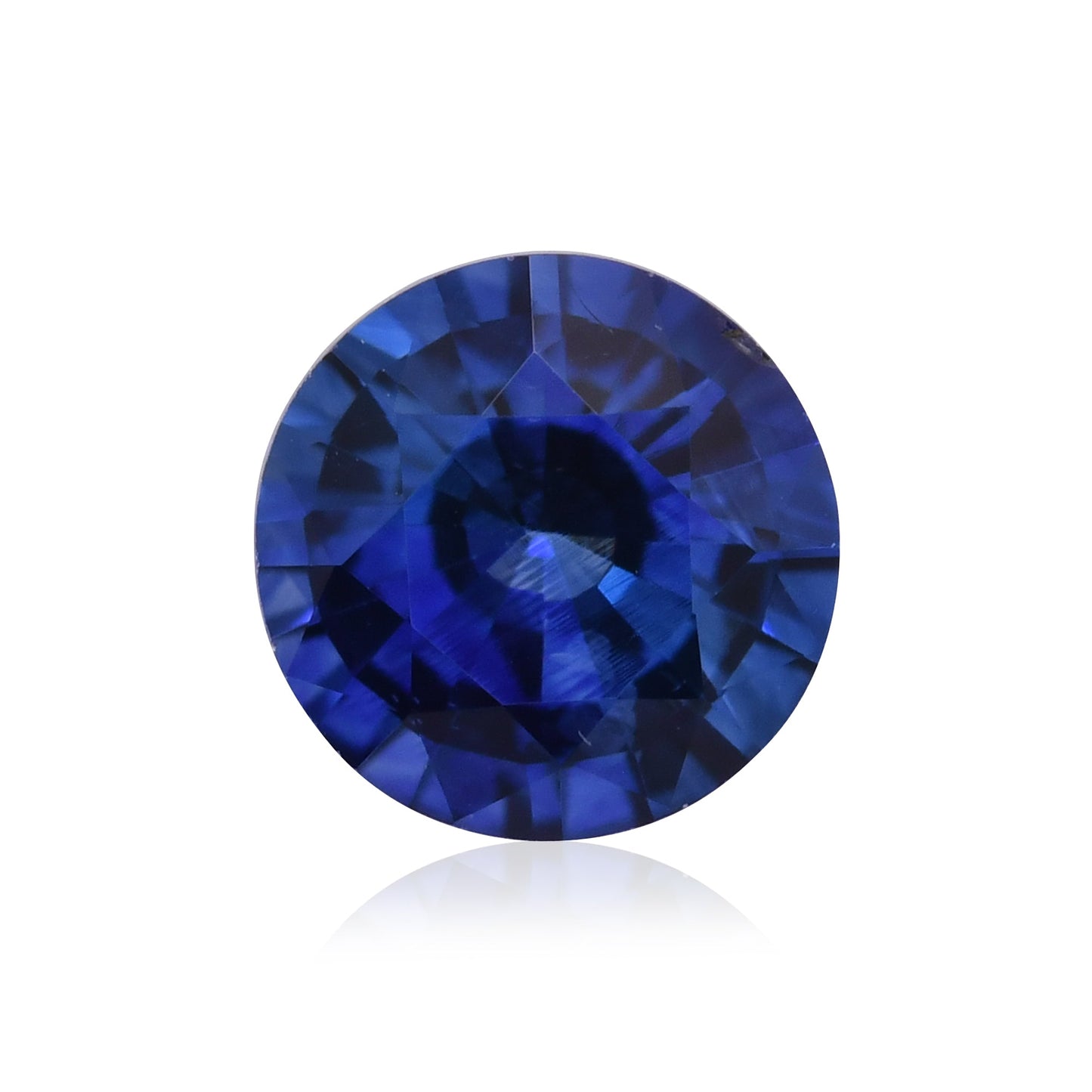 0,98 Karat blauer runder Saphir aus Sri Lanka