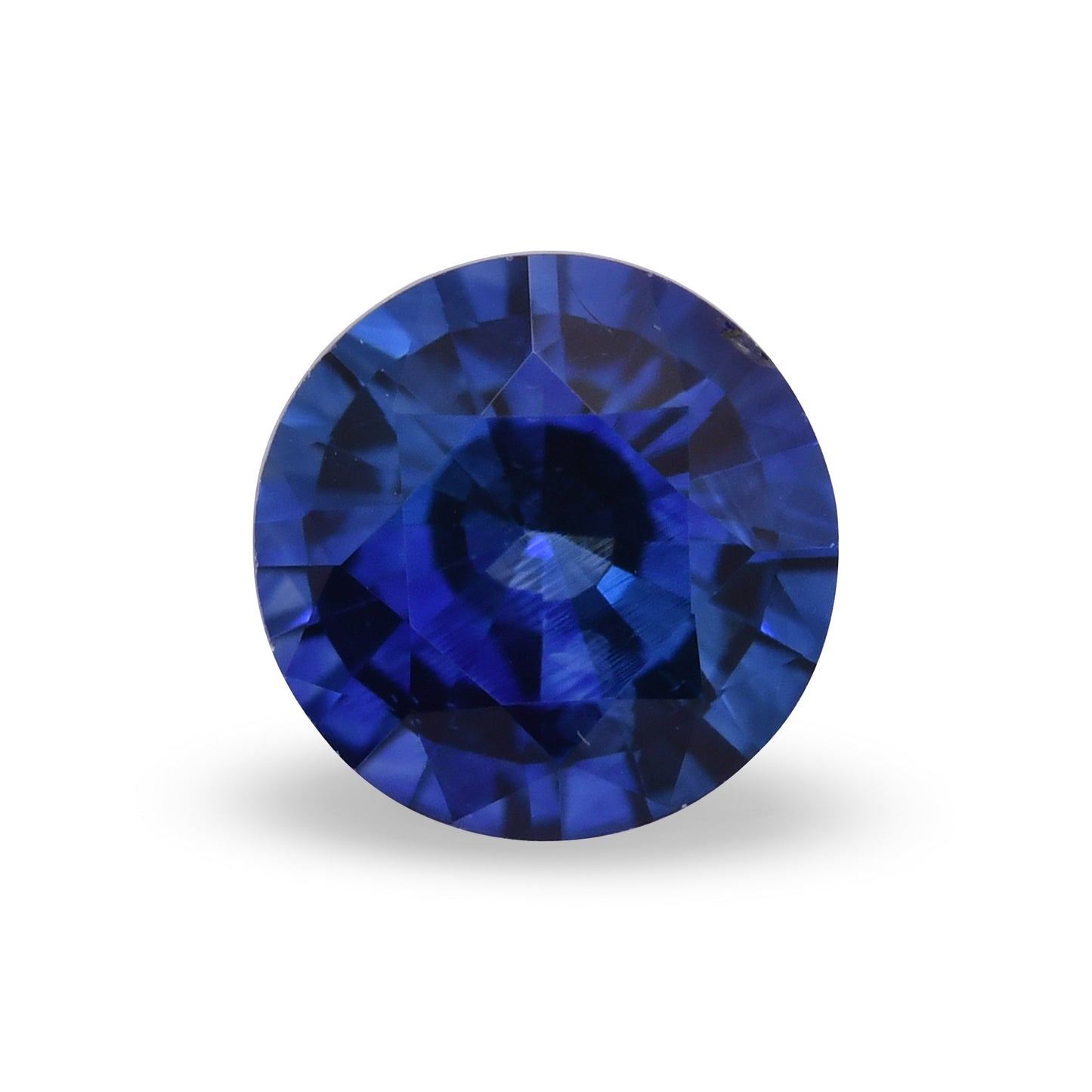 0,98 Karat blauer runder Saphir aus Sri Lanka
