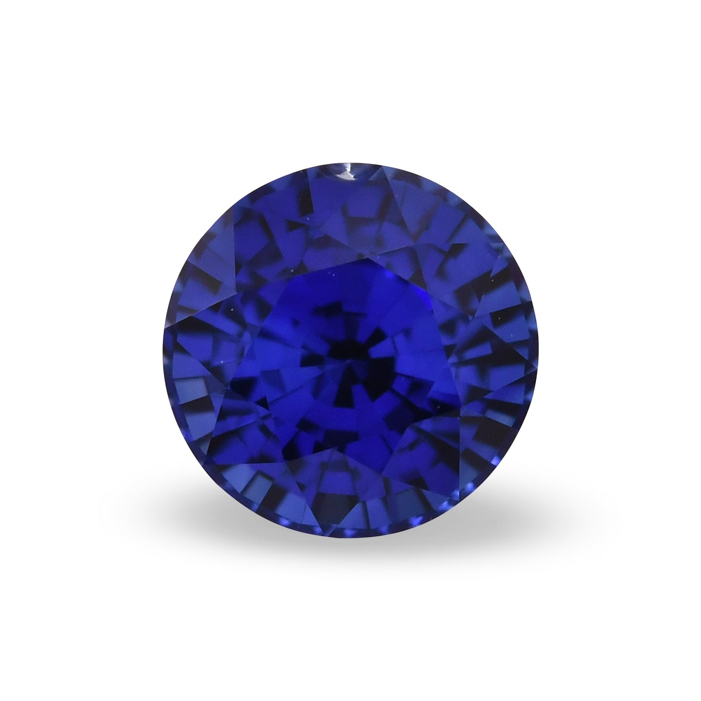 1,12 Karat blauer runder Saphir aus Sri Lanka
