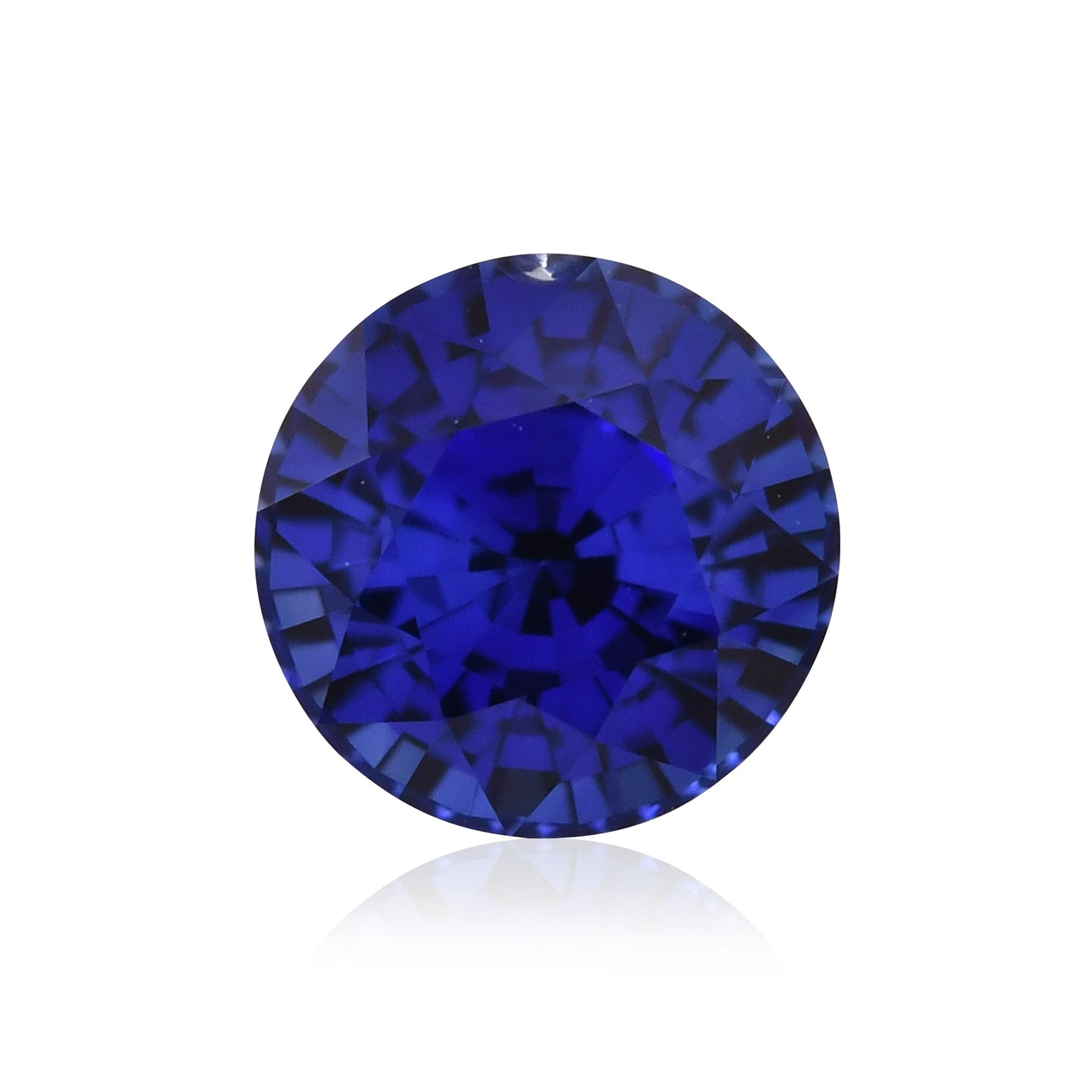 1,12 Karat blauer runder Saphir aus Sri Lanka