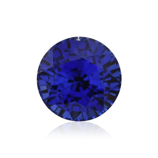 1,12 Karat blauer runder Saphir aus Sri Lanka