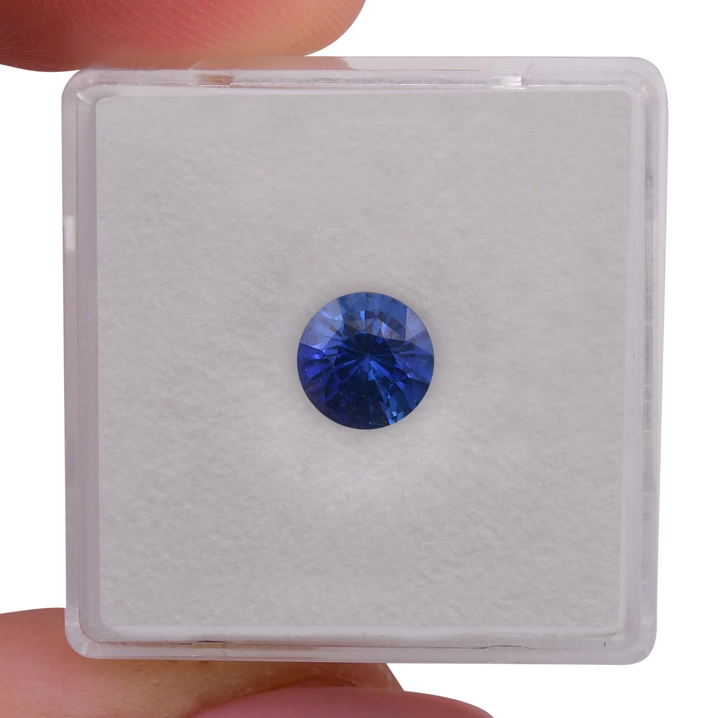 1,52 Karat blauer runder Saphir aus Sri Lanka