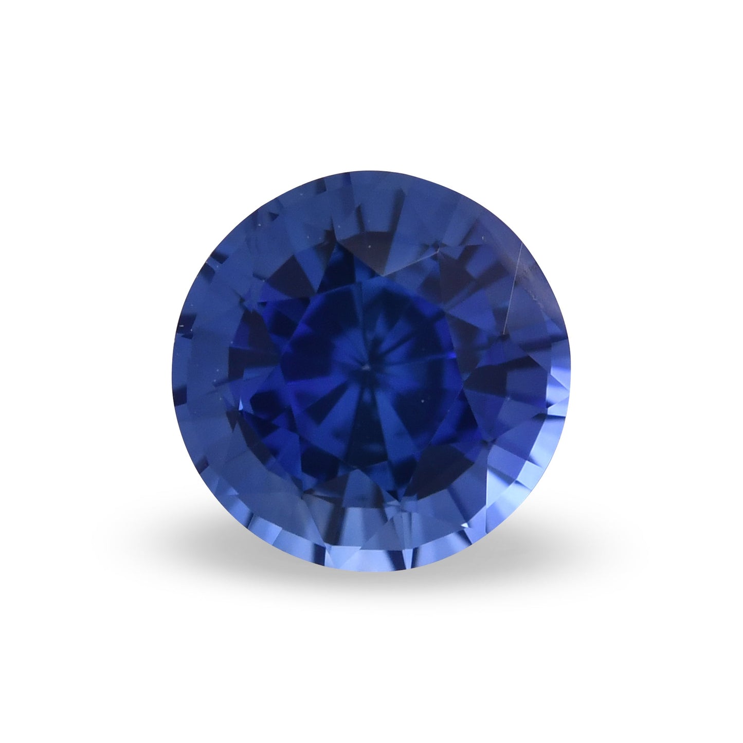 1,52 Karat blauer runder Saphir aus Sri Lanka