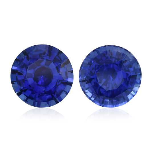 4,65 Karat blauer runder Saphir aus Sri Lanka