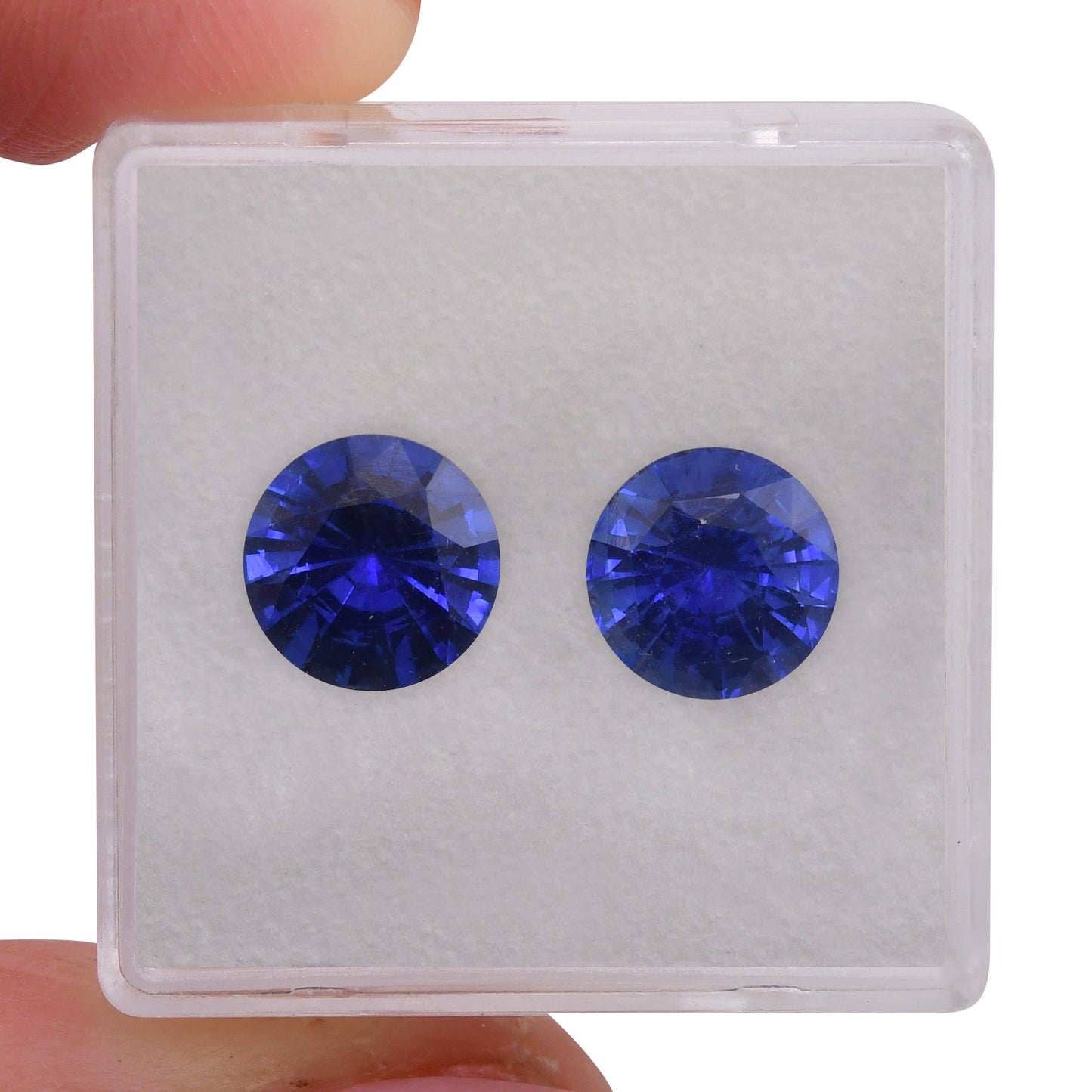 4,65 Karat blauer runder Saphir aus Sri Lanka