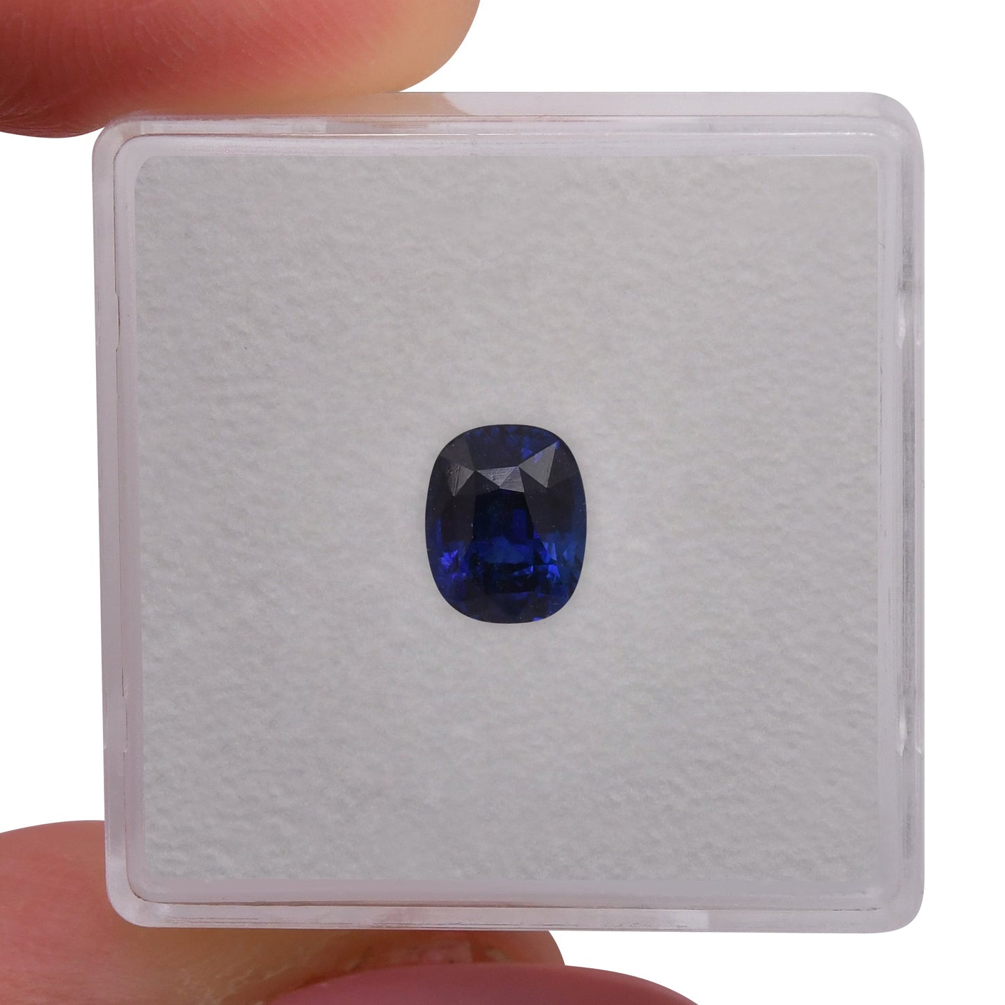 1.58 Carat Blue SRI LANKAN Cushion Sapphire