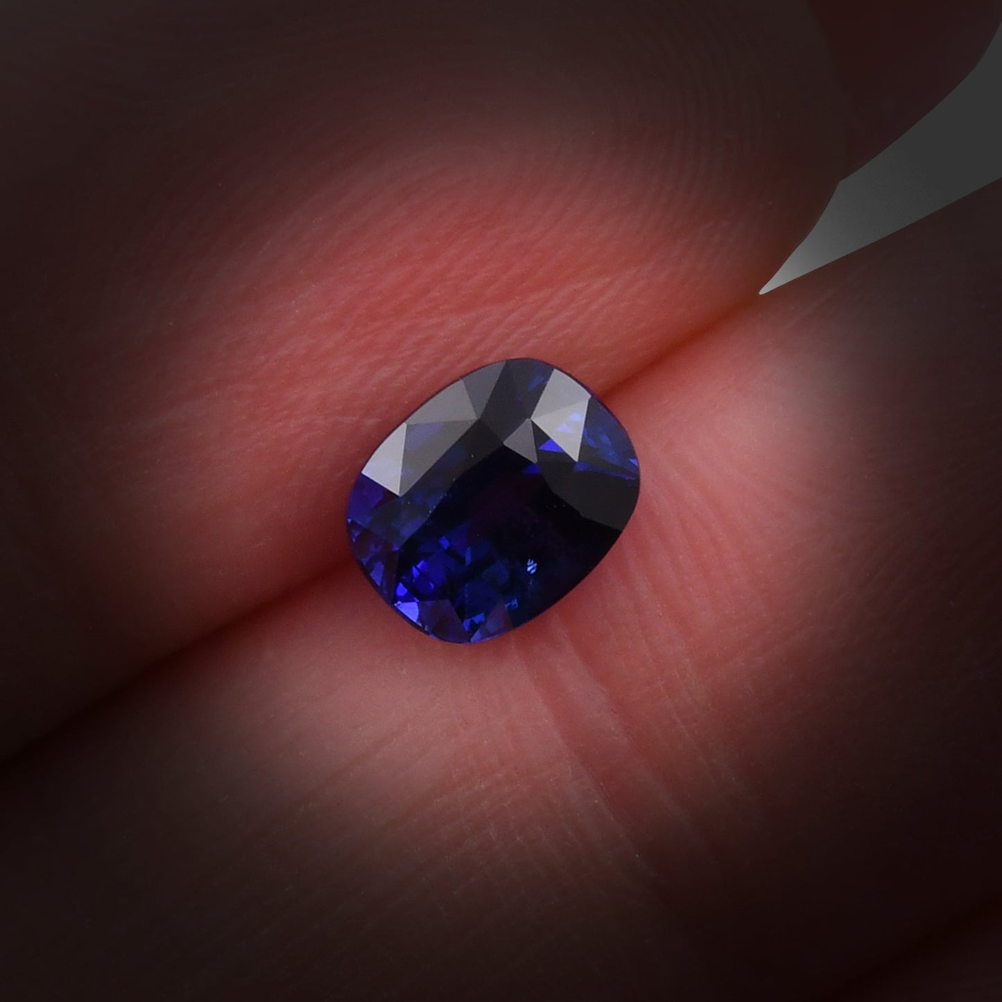 1.58 Carat Blue SRI LANKAN Cushion Sapphire