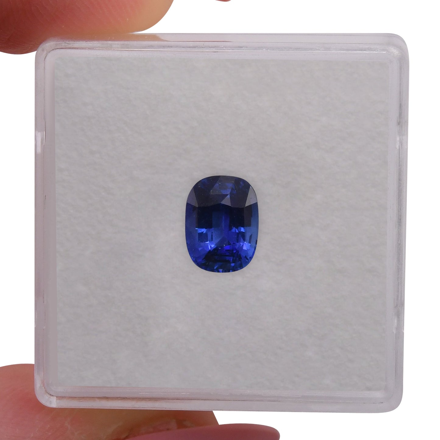 1.58 Carat Blue SRI LANKAN Cushion Sapphire
