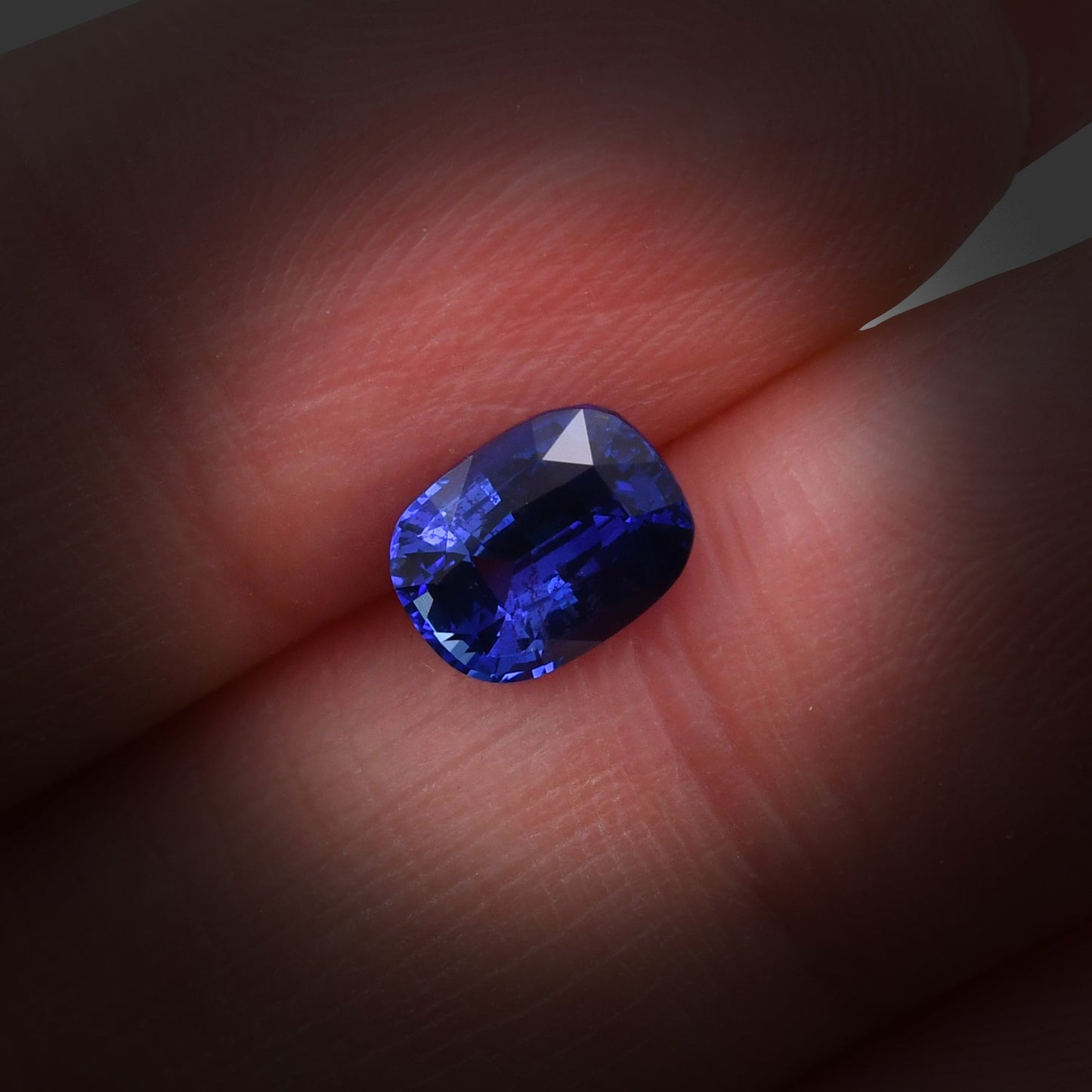 1.58 Carat Blue SRI LANKAN Cushion Sapphire