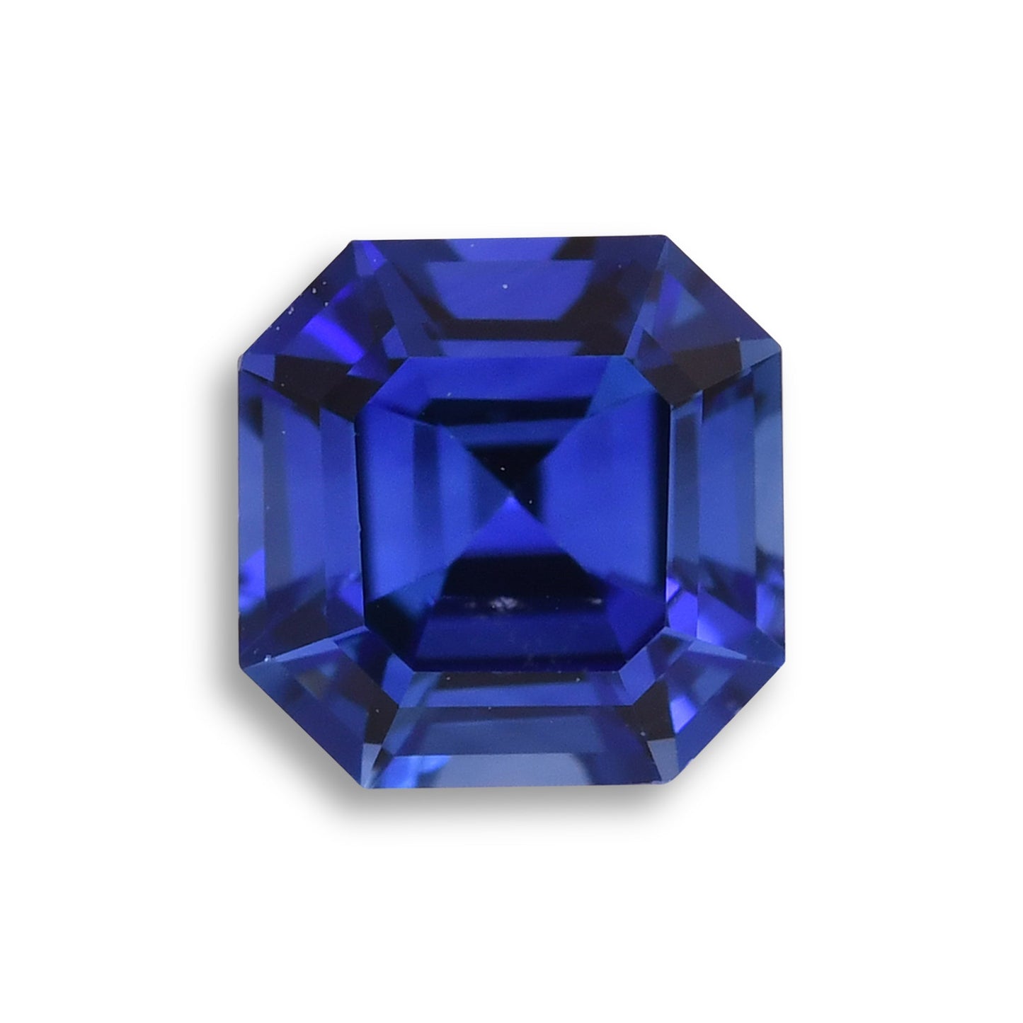0,99 Karat Blauer Sri-Lanka-Quadrat-Smaragd-Saphir