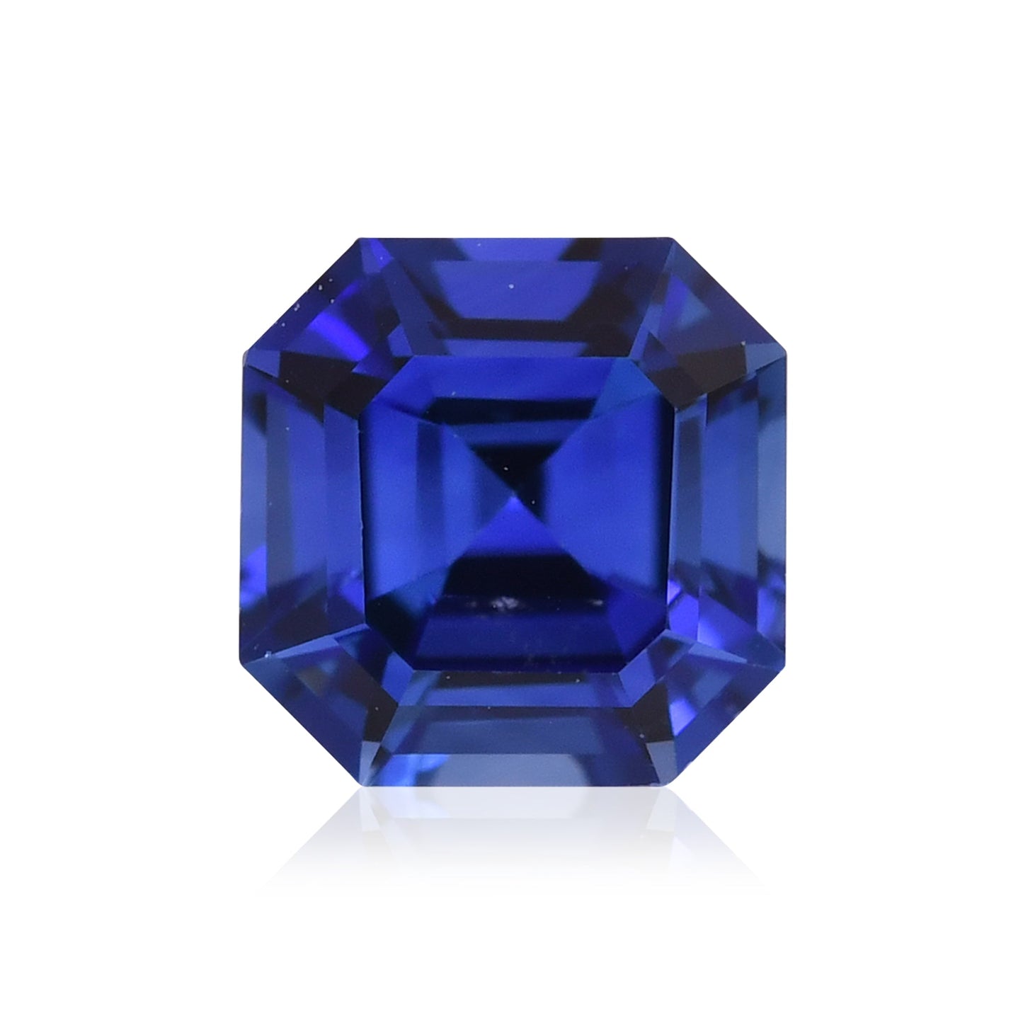 0,99 Karat Blauer Sri-Lanka-Quadrat-Smaragd-Saphir