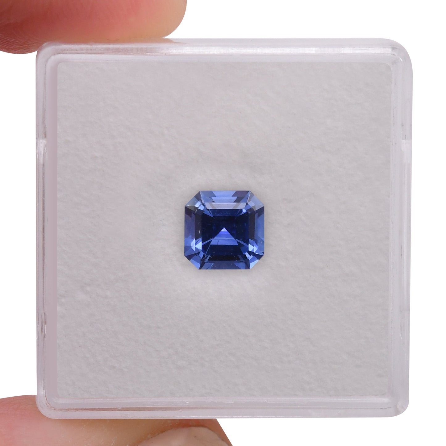1.21 Carat Blue SRI LANKAN Sq. Emerald Sapphire