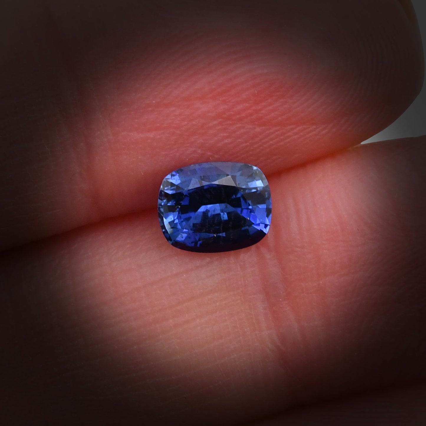 1.27 Carat Blue SRI LANKAN Cushion Sapphire