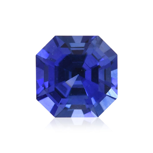 0.76 Carat Blue SRI LANKAN Sq. Emerald Sapphire